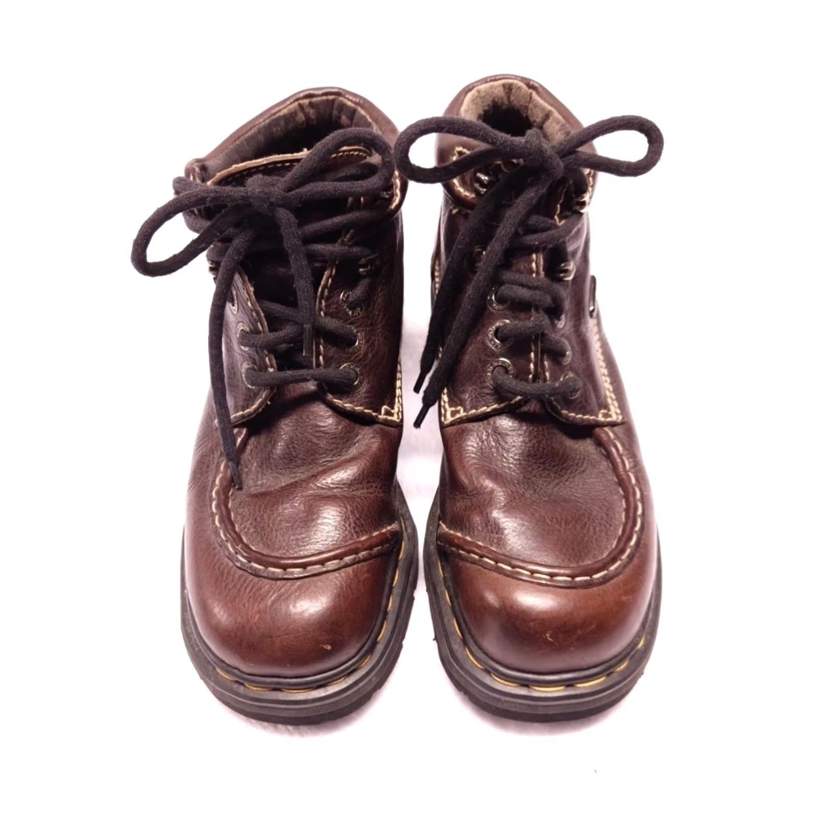 Dr. Martens VINTAGE Dr Martens 8275 Brown Leather Boots Men’s Size 8 US 6 UK Brown England Combat Lace Up Round Toe Leather Outsole 2004 Mens Size US 6 / EU 39 - 2 Thumbnail
