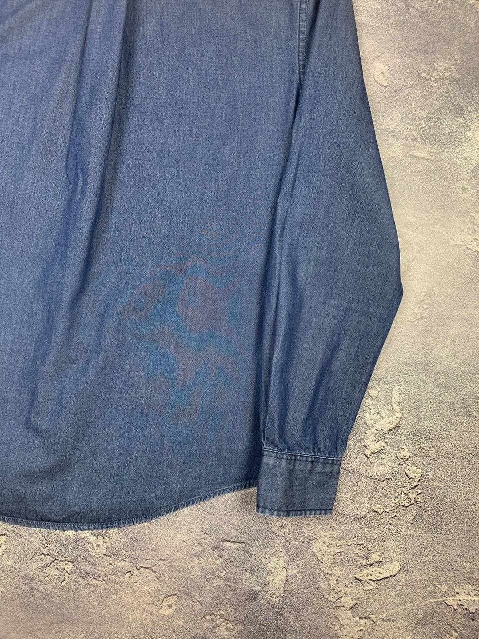 Tommy Hilfiger Tommy Hilfiger Mens Blue Denim Cotton Button Down Shirt Size US S / EU 44-46 / 1 - 14 Thumbnail