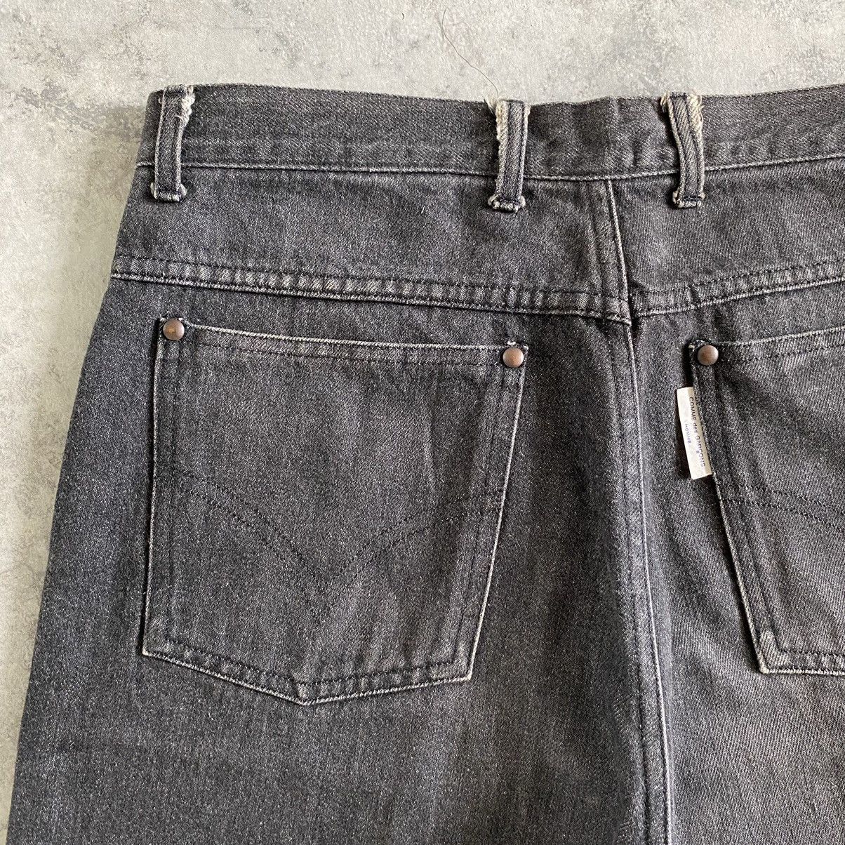Comme des Garcons Homme 1990’s CdG Homme Wide Smoky Black Denim Jeans Size US 29 - 18 Thumbnail