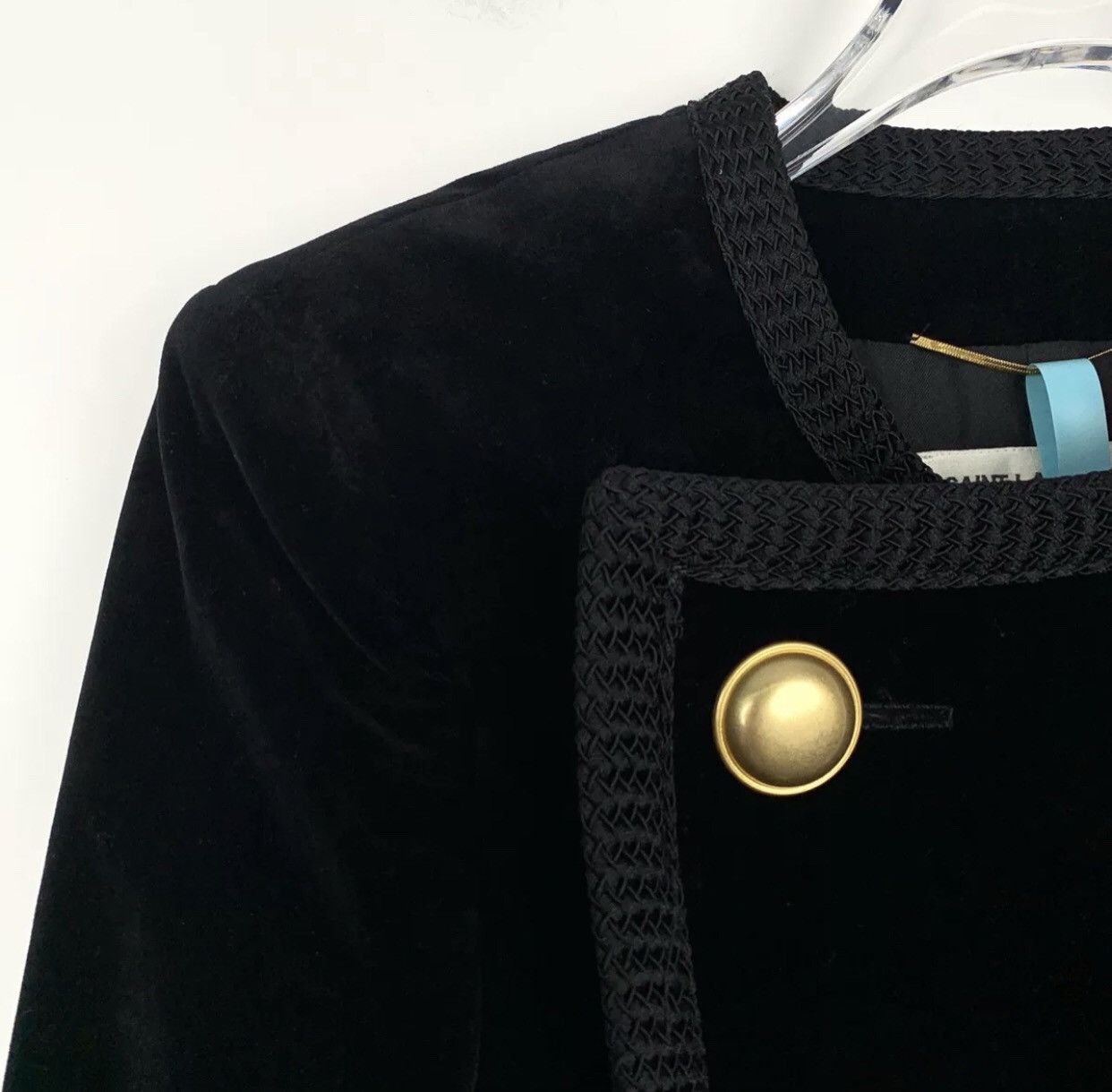Saint Laurent Paris × Yves Saint Laurent Saint Laurent SLP mulberry silk mixed cotton suit jacket Size M / US 6-8 / IT 42-44 - 3 Thumbnail