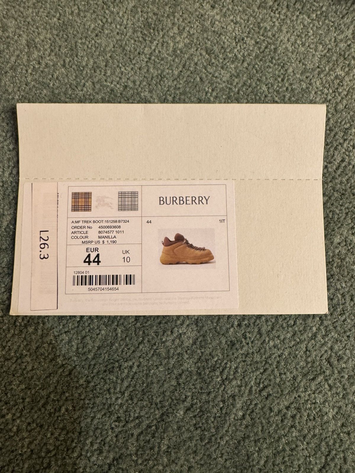 Burberry Suede Boots with Barbed Wire Size US 11 / EU 44 - 3 Thumbnail