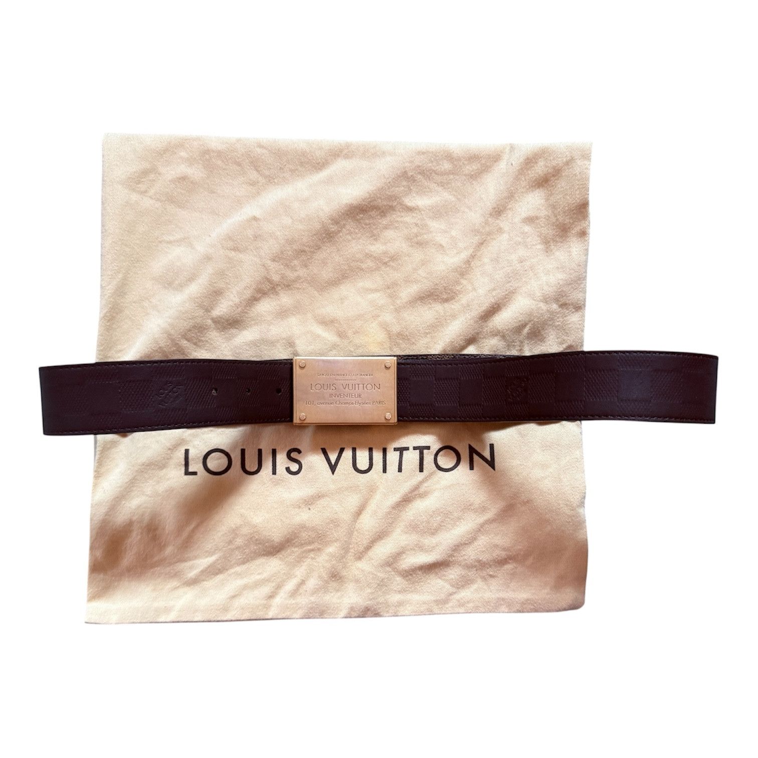 Louis Vuitton Louis Vuitton reversible damier belt gold buckle rare Size 32 - 7 Thumbnail