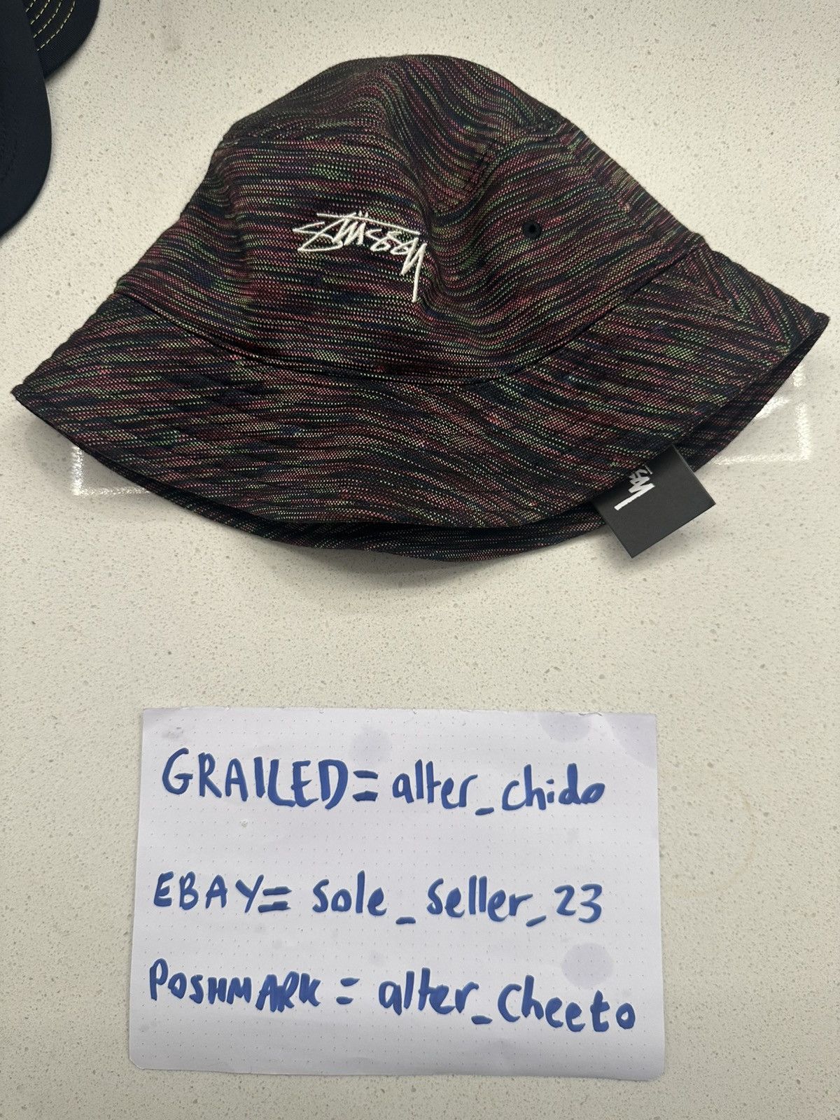 Stussy Stussy Multi Colour Knit Bucket Hat Size ONE SIZE - 2 Thumbnail