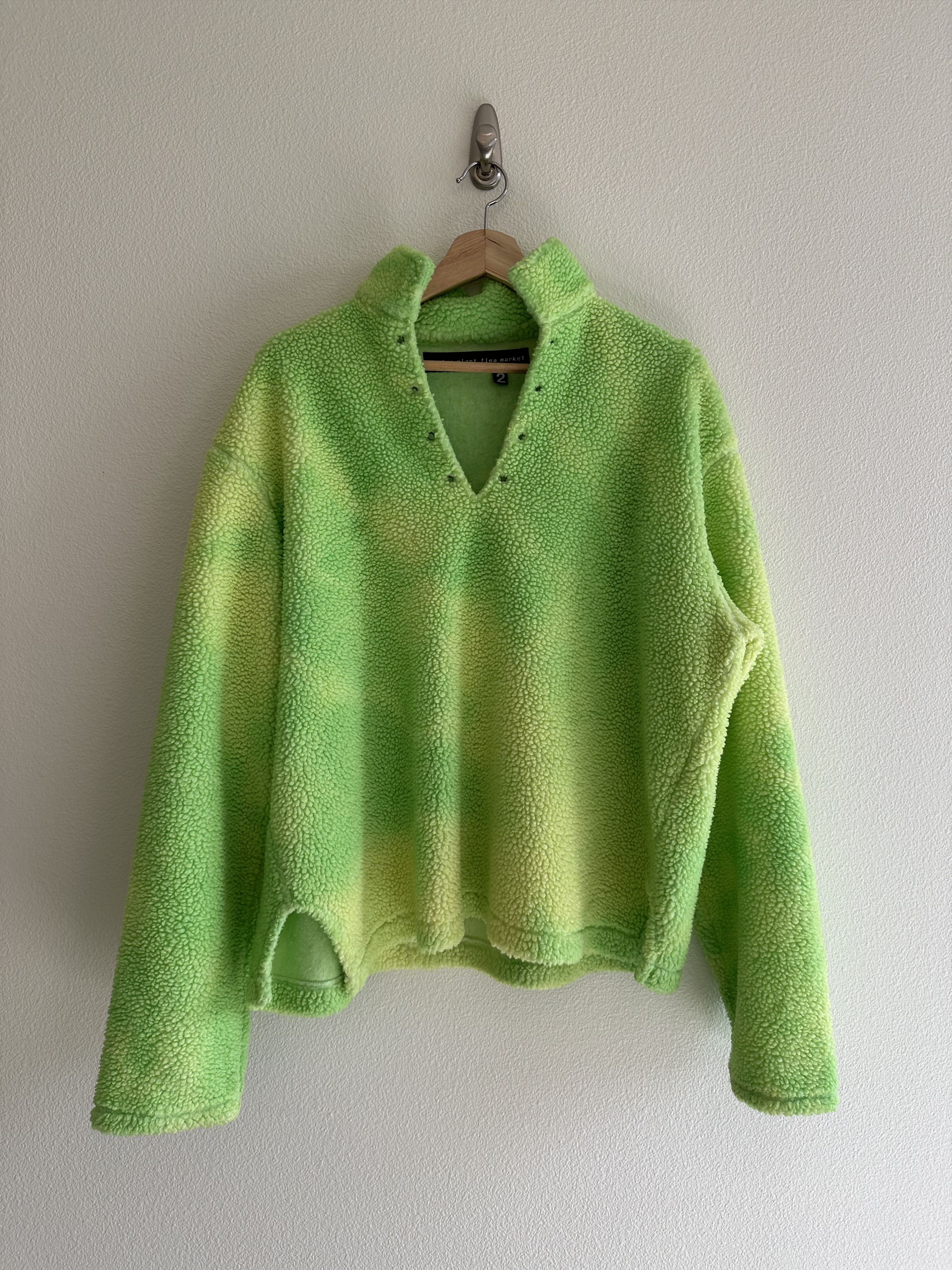 Cactus Plant Flea Market Cactus Plant Flea CPFM Cowboy Fleece Pullover Neon Green Size US M / EU 48-50 / 2 - 1 Thumbnail