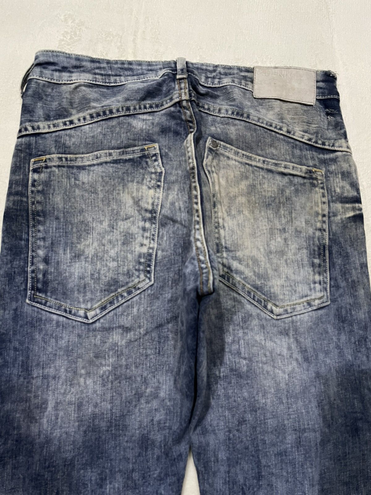 H&M Vintage H&M Denim Mudwash Faded Distress Jeans Size US 31 - 14 Thumbnail