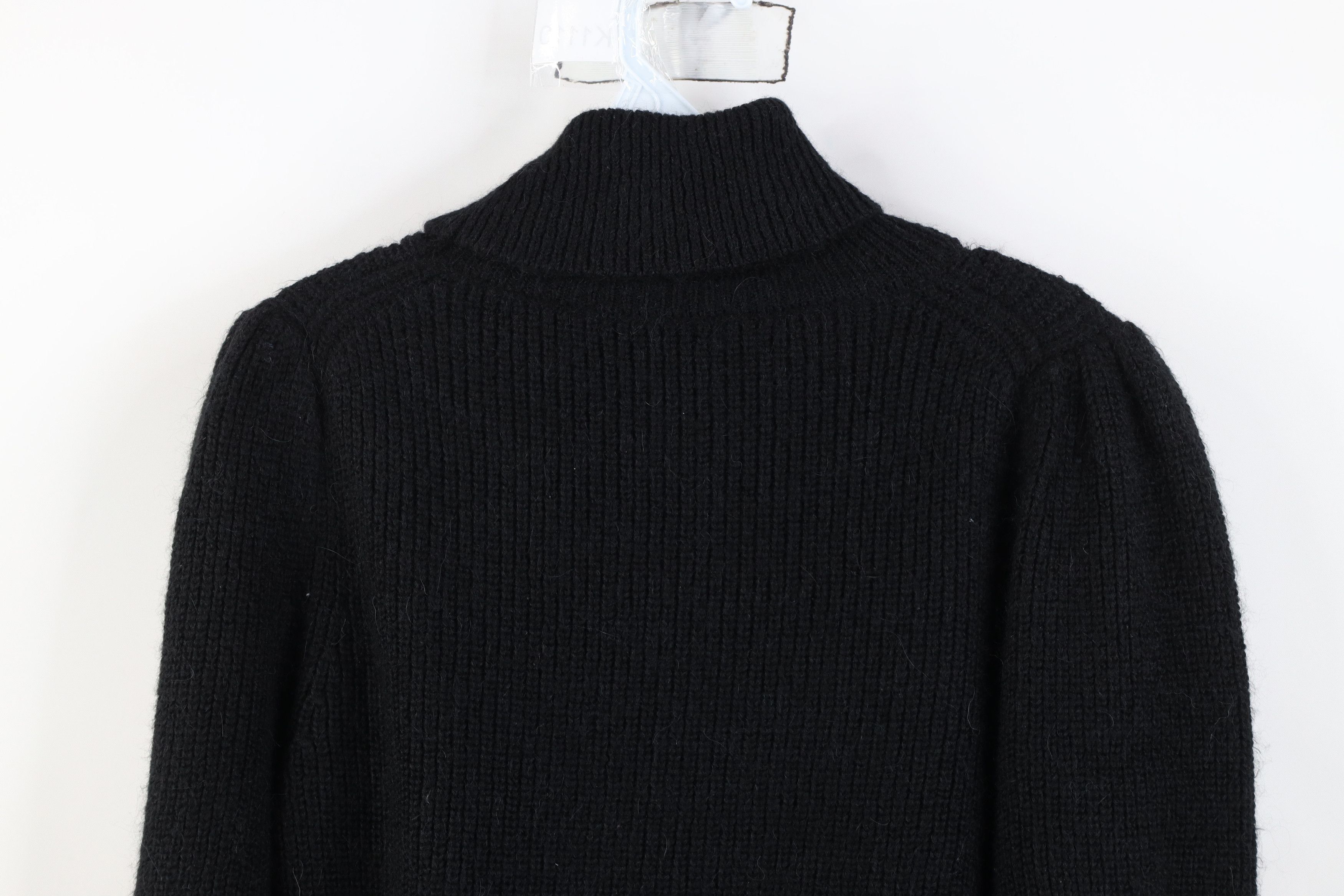 J.Crew Vintage J Crew Blend Ribbed Knit Cropped Turtleneck Sweater Size XS / US 0-2 / IT 36-38 - 9 Thumbnail