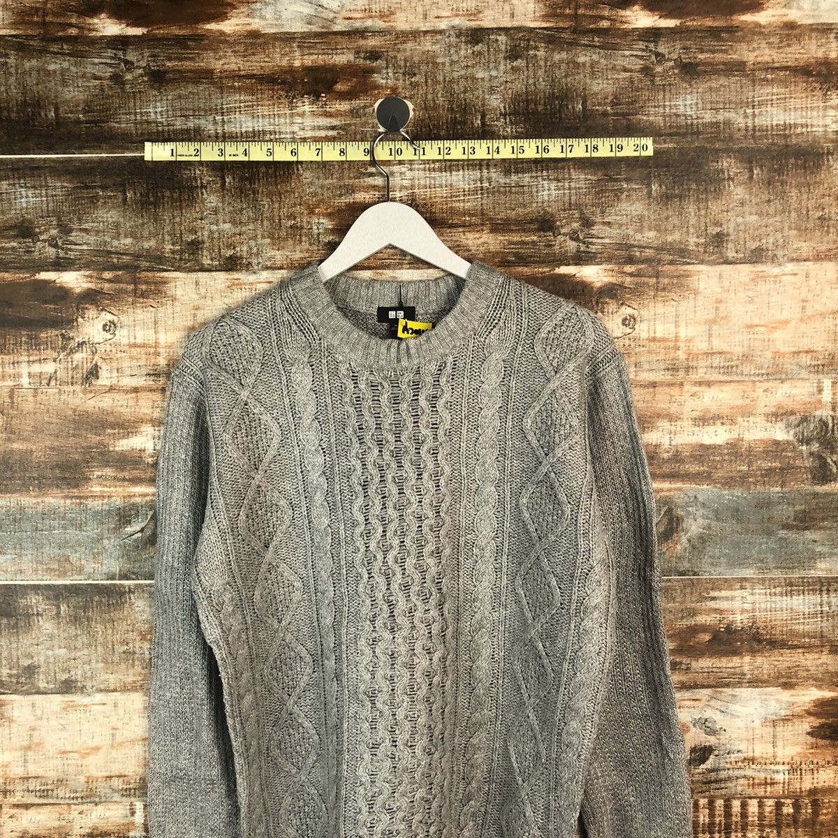 Homespun Knitwear × Uniqlo Uniqlo japan Grey cable Knitwear #A2014 Size US M / EU 48-50 / 2 - 2 Thumbnail