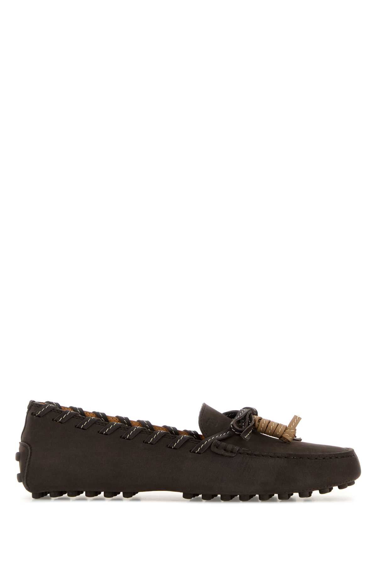 Tod's Dark Brown Suede Loafers Size US 7 / IT 37 - 1 Thumbnail