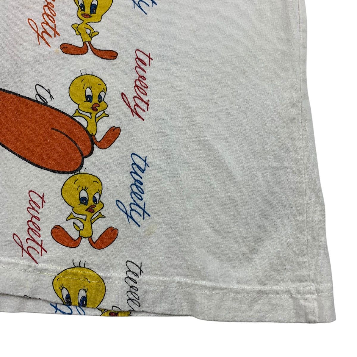 Cartoon Network × Plus One Clothing × Vintage Vintage TWEETY CARTOON Big printed bootleg tee Size US M / EU 48-50 / 2 - 8 Thumbnail