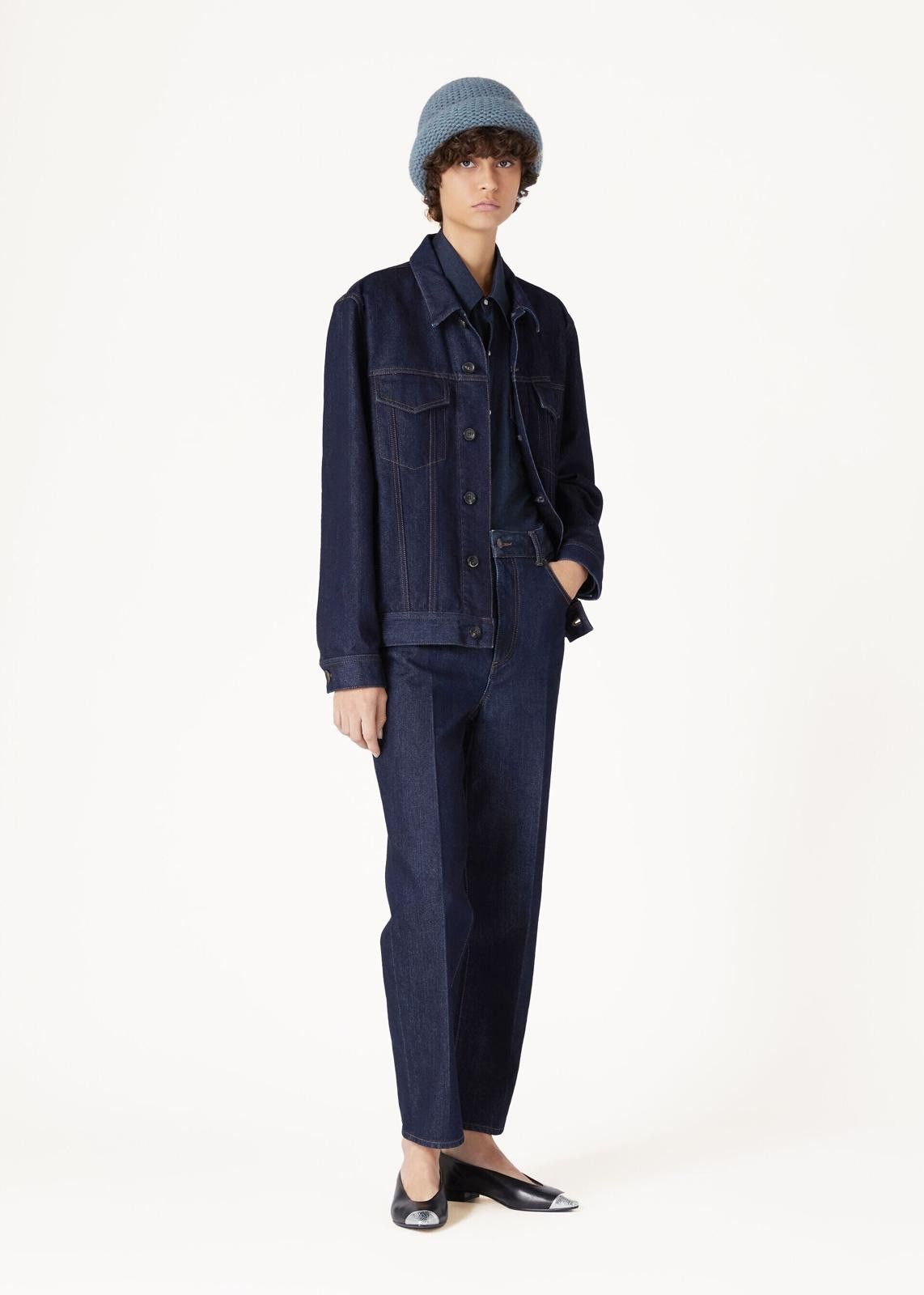 Loro Piana o1srvl11e0125 FAN7471 Tulus Denim Jacket in Navy Blue Size S / US 4 / IT 40 - 6 Thumbnail