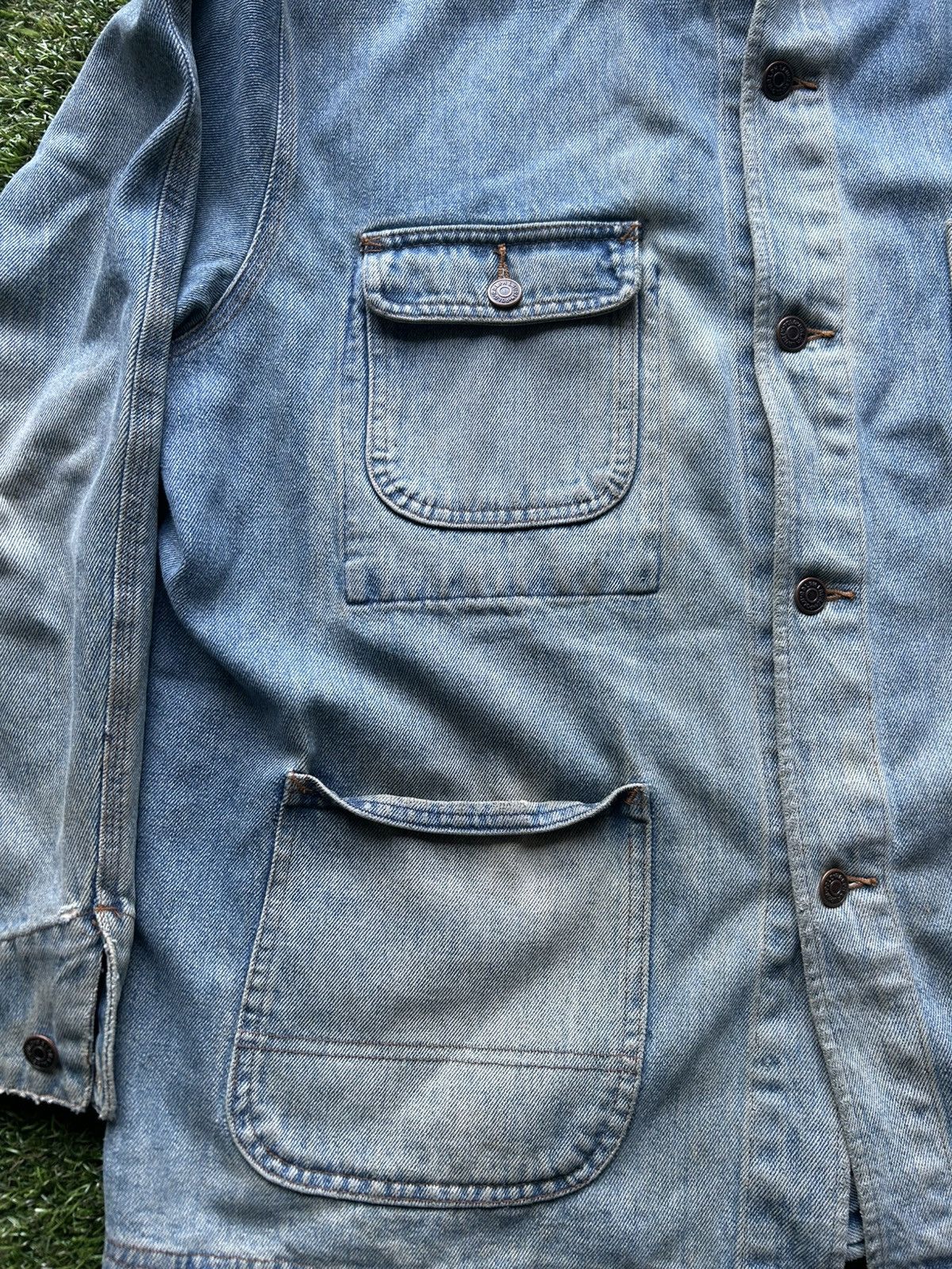 Polo Ralph Lauren × Vintage Vintage 1990s Made In USA Polo Country Denim Jacket Size US L / EU 52-54 / 3 - 3 Thumbnail