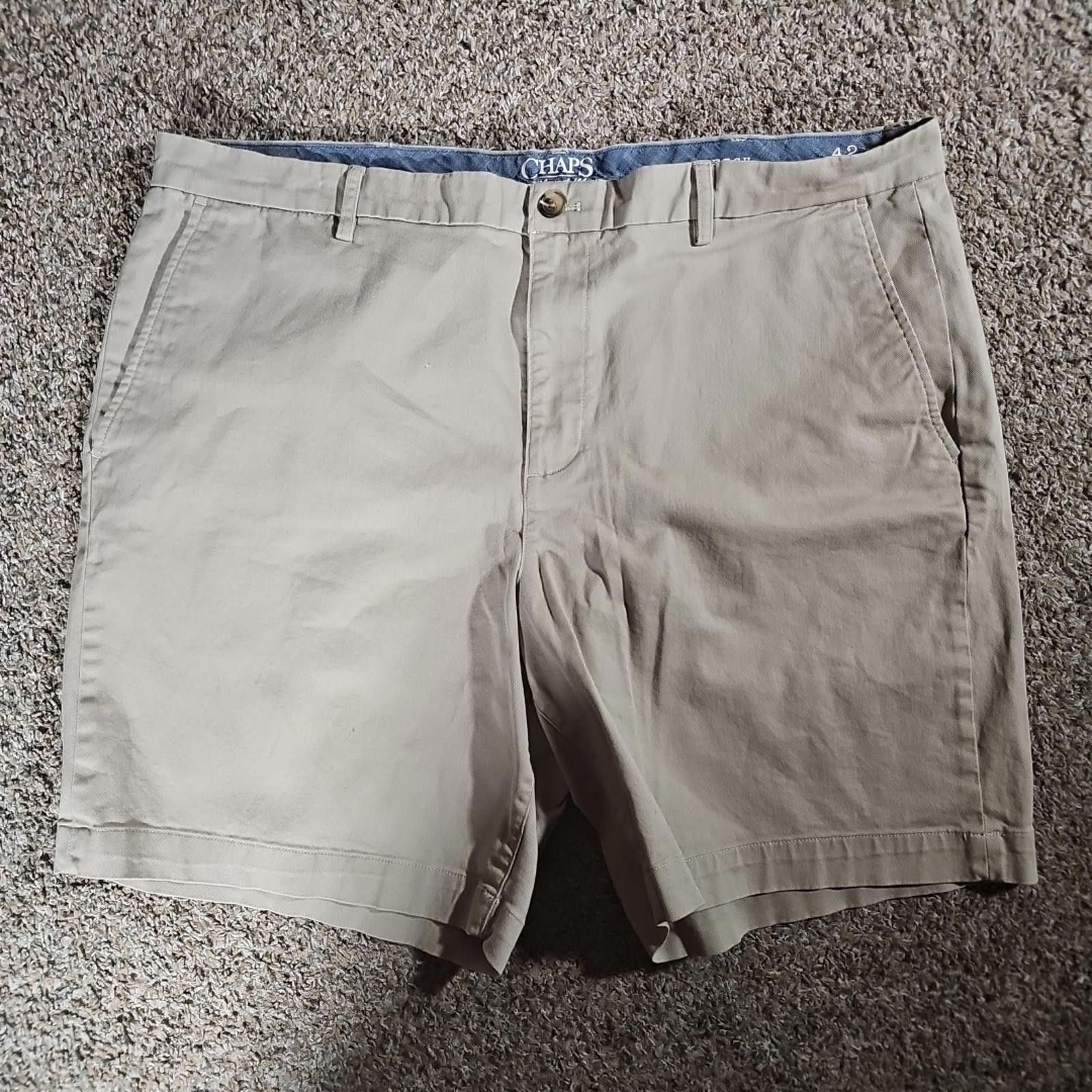 Chaps Chap's Coastland Wash Stretch 42x9 Khaki Shorts Size US 42 / EU 58 - 1 Thumbnail