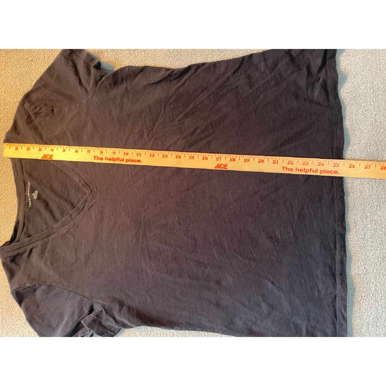 Tommy Hilfiger Tommy Hilfiger Shirt Womens Large L Black Short Sleeve Cotton Blend T-Shirt Casual Basic All Seasons Mens? Size L / US 10 / IT 46 - 3 Thumbnail