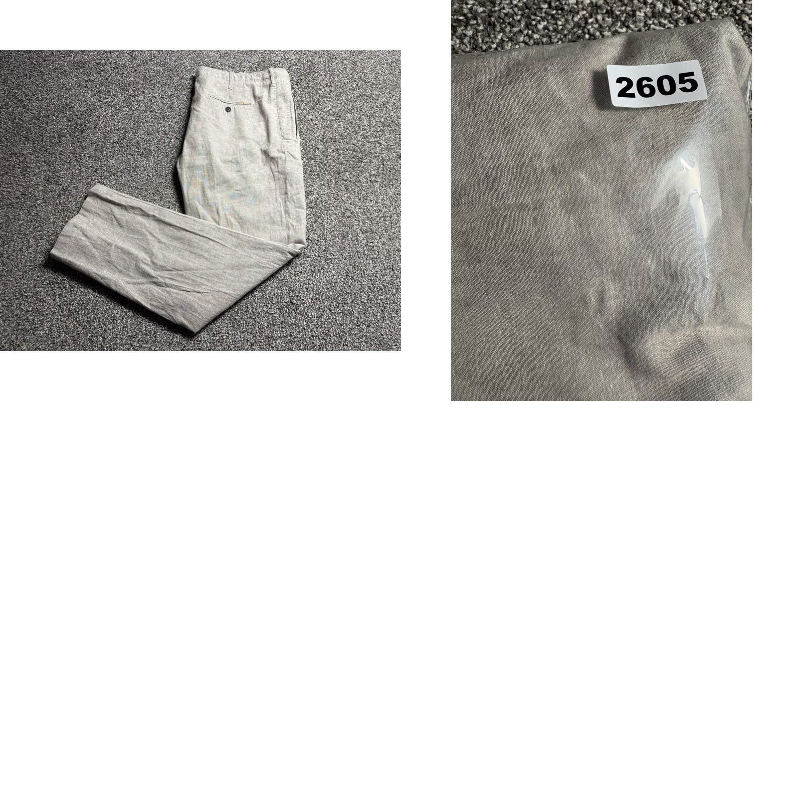 Perry Ellis Perry Ellis Pants Mens 34x30 Beige Linen Cotton Blend Dress Pants Casual Flat Front Pockets Regular 30 Inseam 34 Waist Jeans Size US 34 / EU 50 - 9 Thumbnail