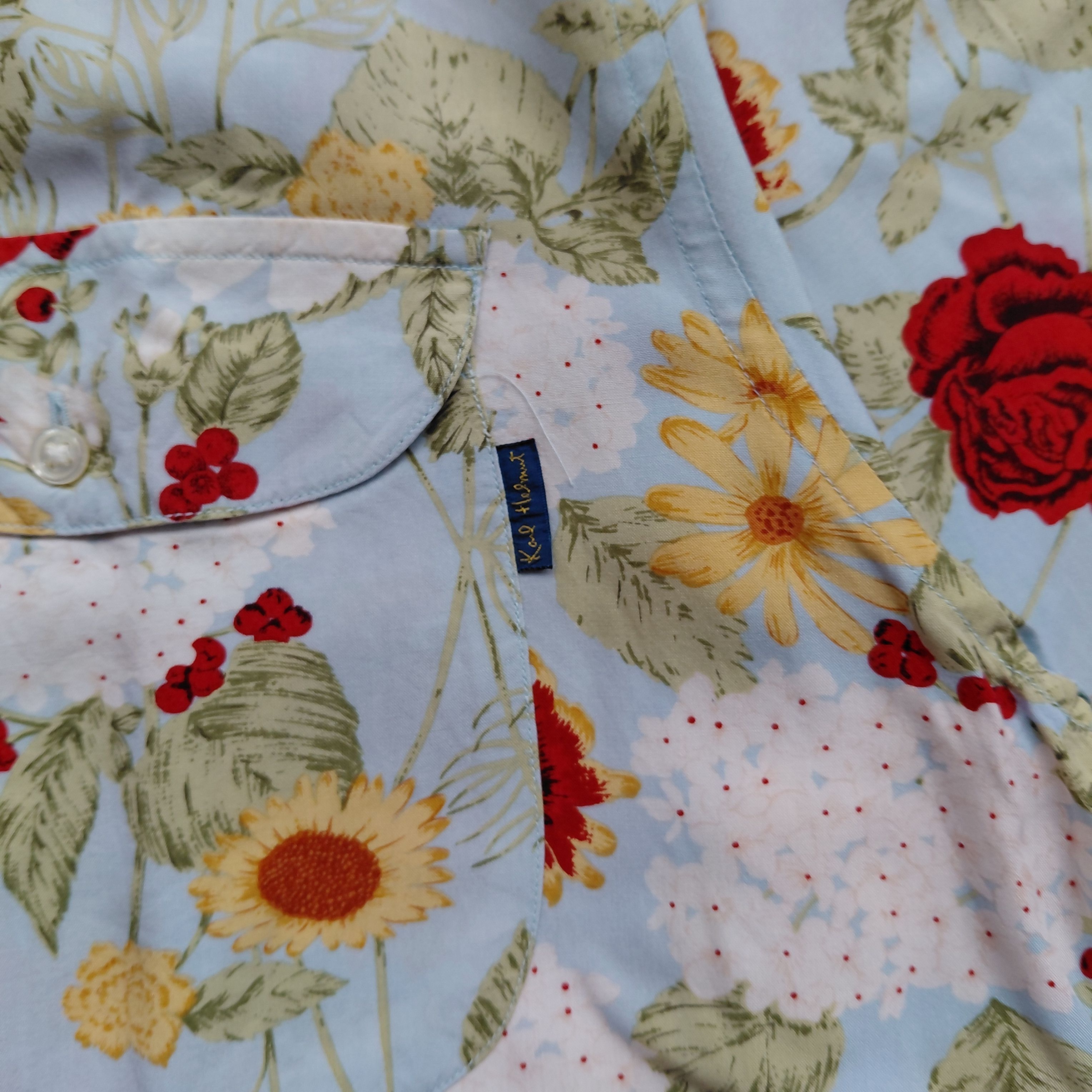 Karl Helmut Karl Helmut Flower Shirt Size US L / EU 52-54 / 3 - 6 Thumbnail