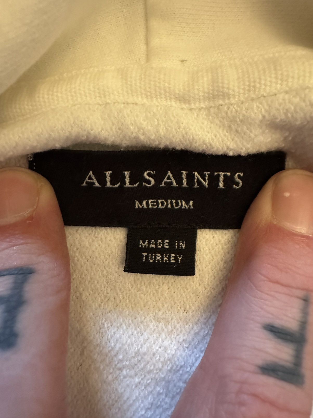 Allsaints Allsaints White Pullover Hoodie Size US M / EU 48-50 / 2 - 6 Thumbnail