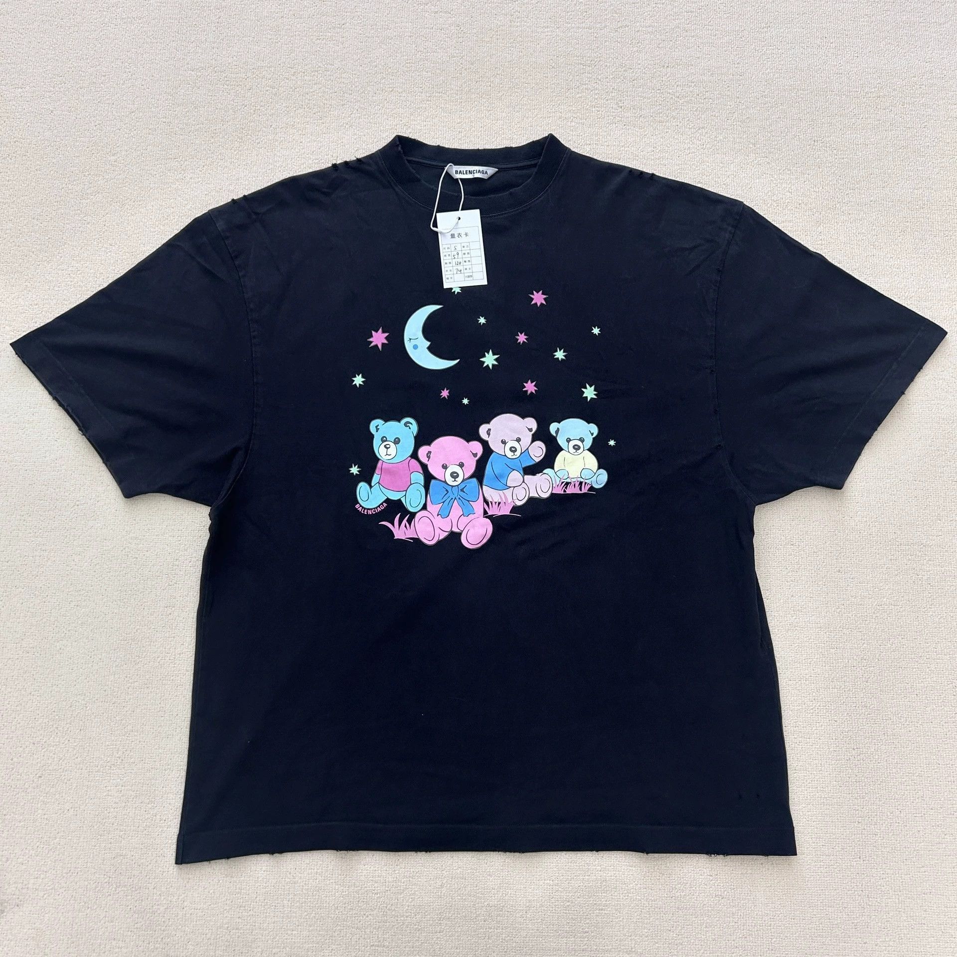 Balenciaga Balenciaga Bear Printed Short Sleeve-2508 Size US S / EU 44-46 / 1 - 1 Thumbnail
