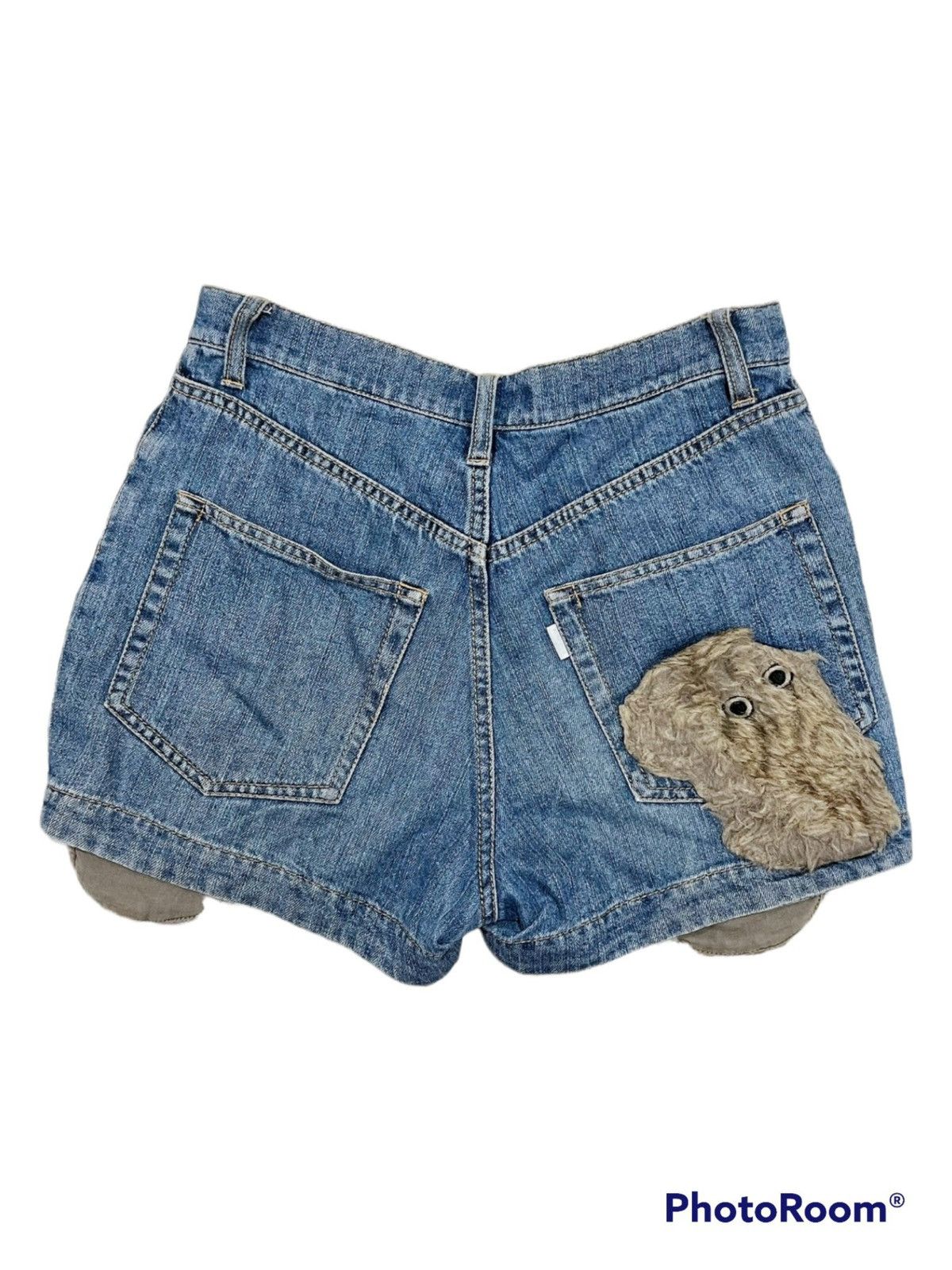 Issey Miyake Ne-net by Issey Miyake fur denim shorts 🐱🦉 Size 26" / US 2 / IT 38 - 2 Thumbnail
