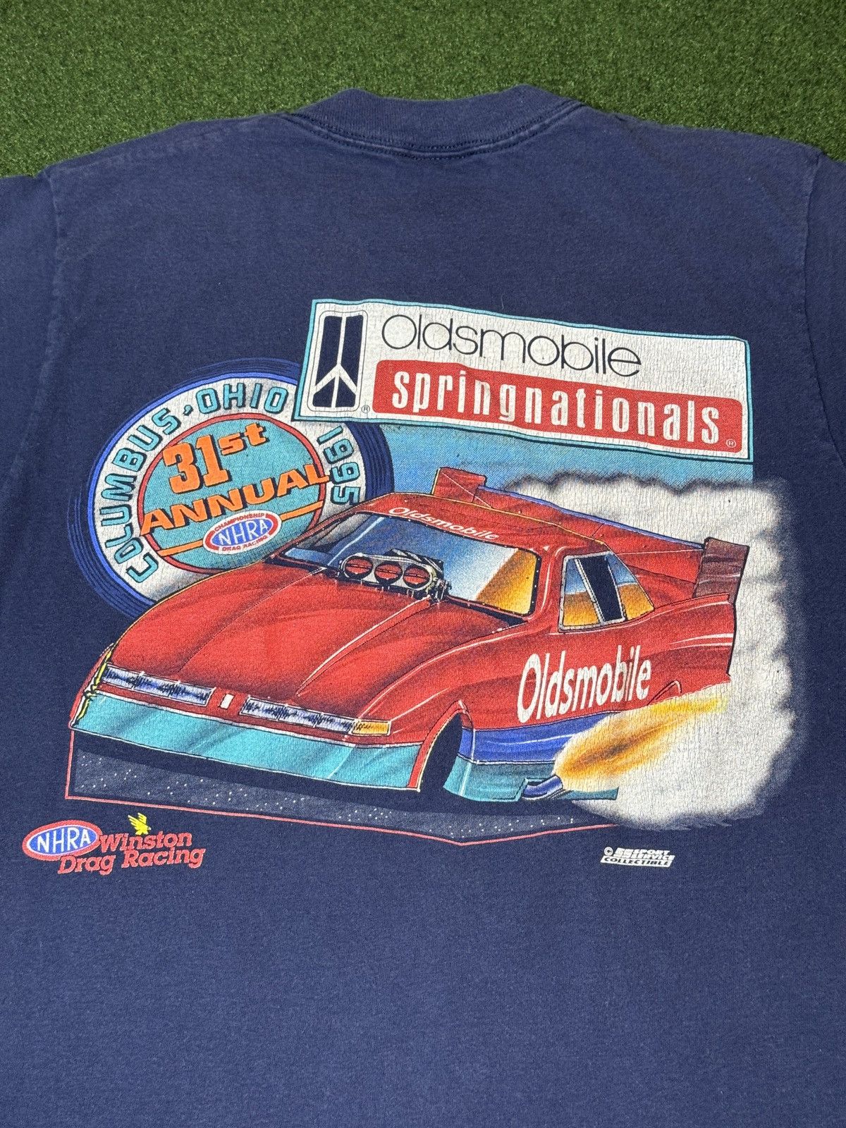 Vintage Vtg 90s Mopar Nationals NHRA Drag Racing RARE Flame T Shirt Size US M / EU 48-50 / 2 - 5 Thumbnail