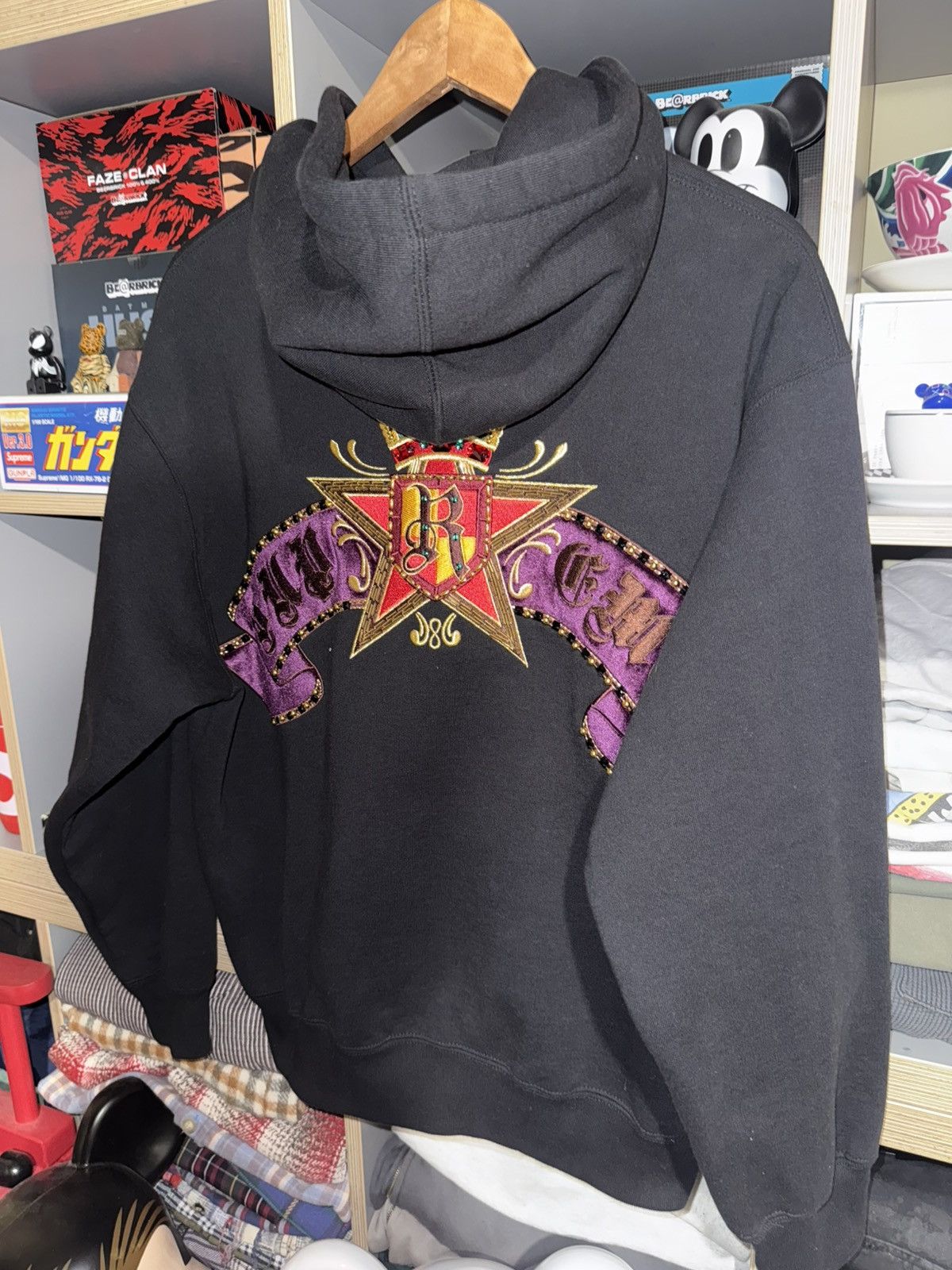 Supreme Supreme Black Crest Zip-Up Hoodie SS25 Size US S / EU 44-46 / 1 - 4 Thumbnail