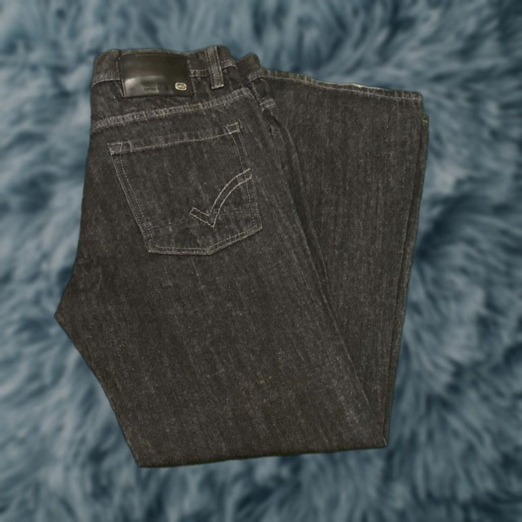Southpole VINTAGE Ecko UNLTD Baggy Skater Grunge Jeans VTG Mens 34 Dark Black 34x32 Jeans Grunge Hip Hop Punk Y2K Wide-Leg Mens Size US 34 / EU 50 - 1 Thumbnail