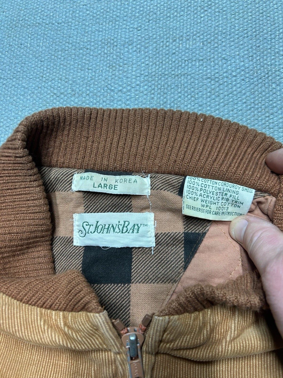Vintage St. John’s bay corduroy vest jacket quilted burnt orange L Size US L / EU 52-54 / 3 - 5 Thumbnail