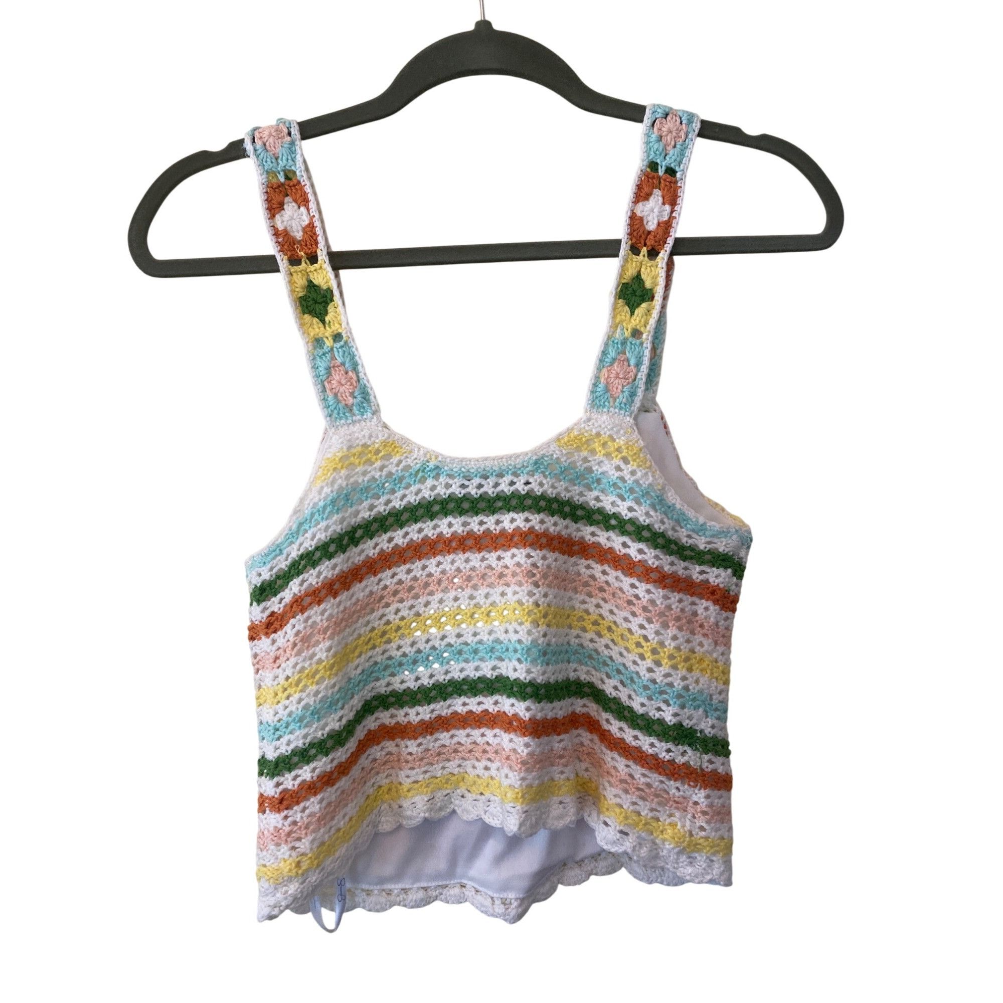 Jessica Simpson NWT Jessica Simpson Kerian Sweater Tank Crochet XS/S MSRP$69 Size XS / US 0-2 / IT 36-38 - 10 Thumbnail