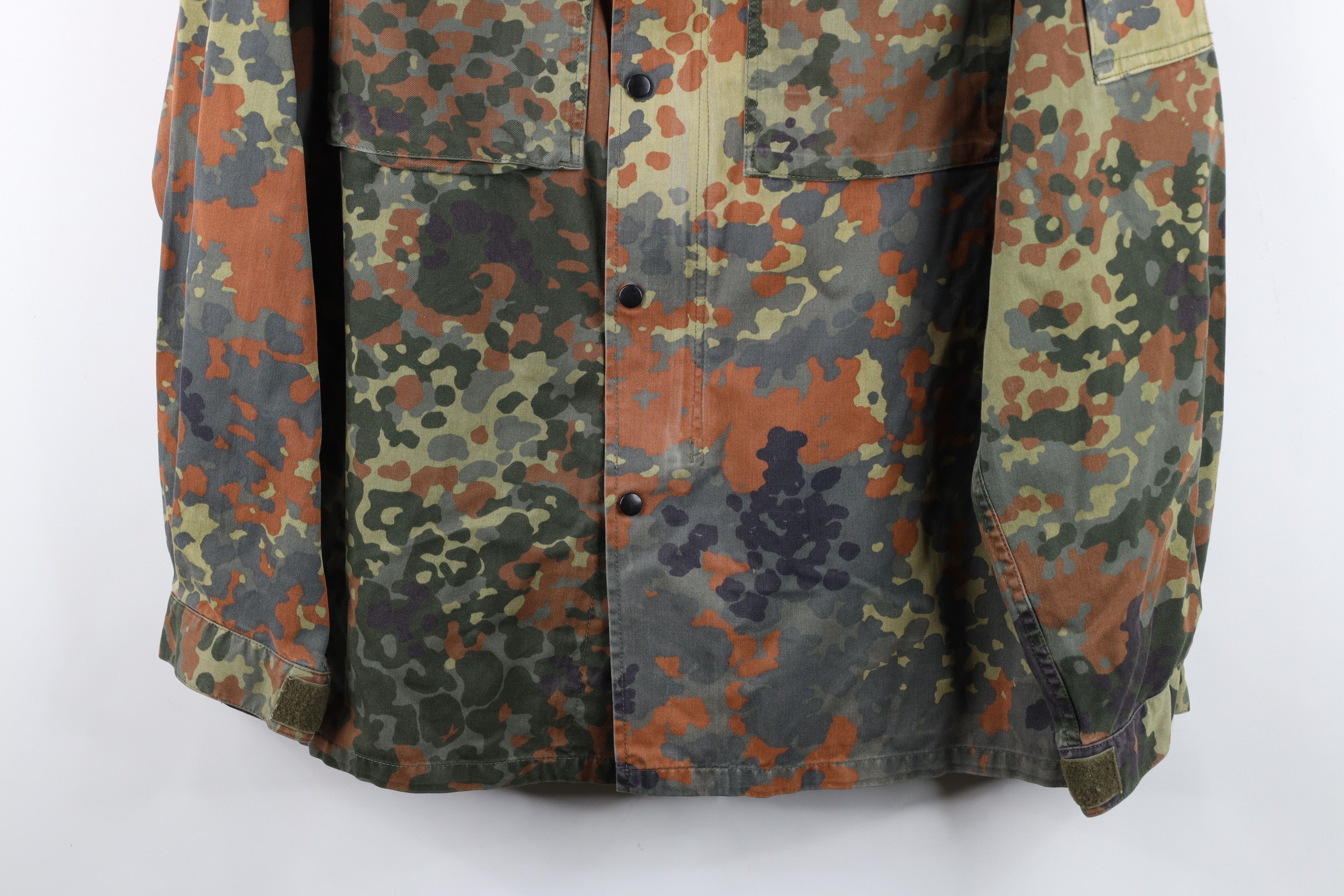 Vintage Vintage 90s German Military Camouflage Shirt Field Jacket Size US L / EU 52-54 / 3 - 3 Thumbnail