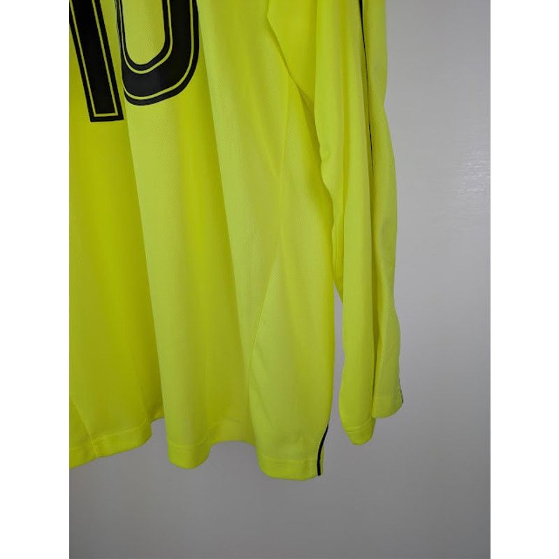 Balenciaga o1rshd1 Soccer Fluo Paris Tech Jersey T-Shirt in Fluo Yellow Size US L / EU 52-54 / 3 - 14 Thumbnail
