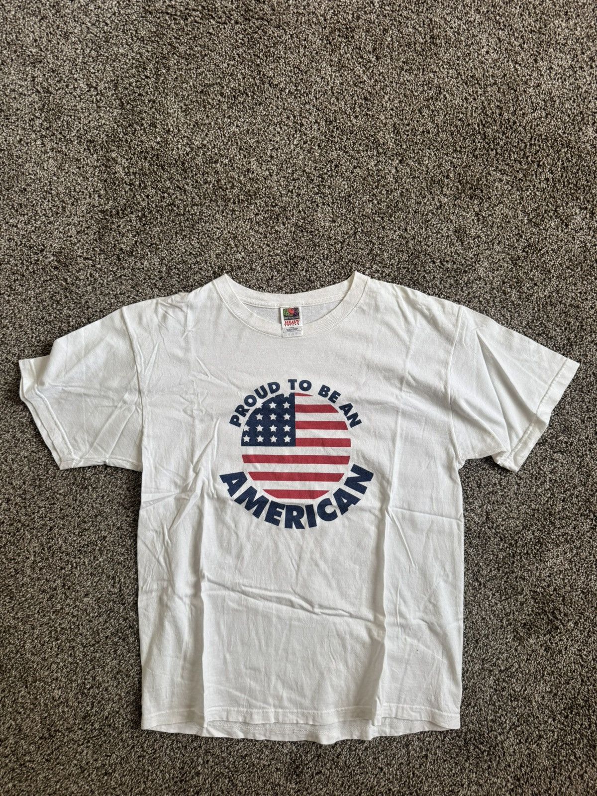 Fruit Of The Loom 90s Proud to be an American T-shirt Size US L / EU 52-54 / 3 - 1 Thumbnail