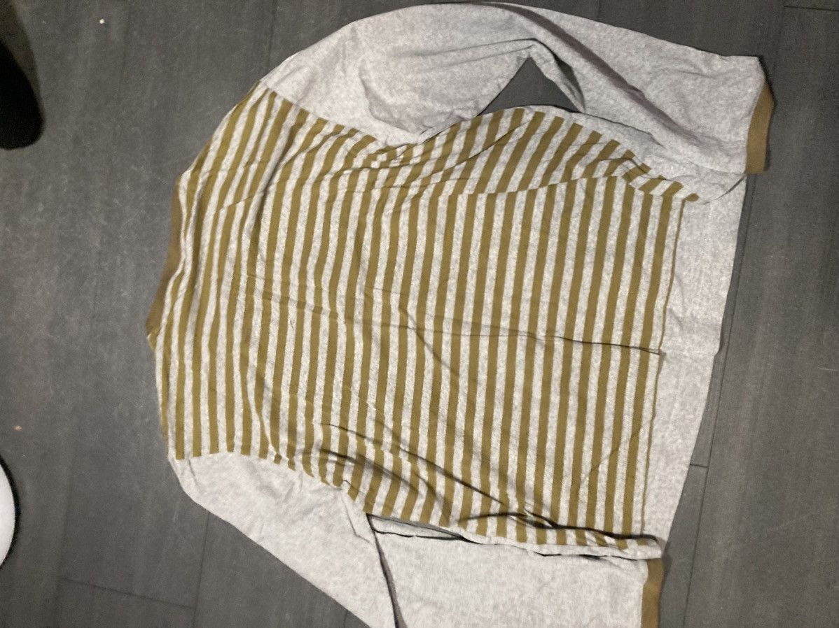 Yohji Yamamoto Y-3 Yohji Yamamoto Striped Long Sleeve Tee Beige Grey Size US M / EU 48-50 / 2 - 4 Thumbnail