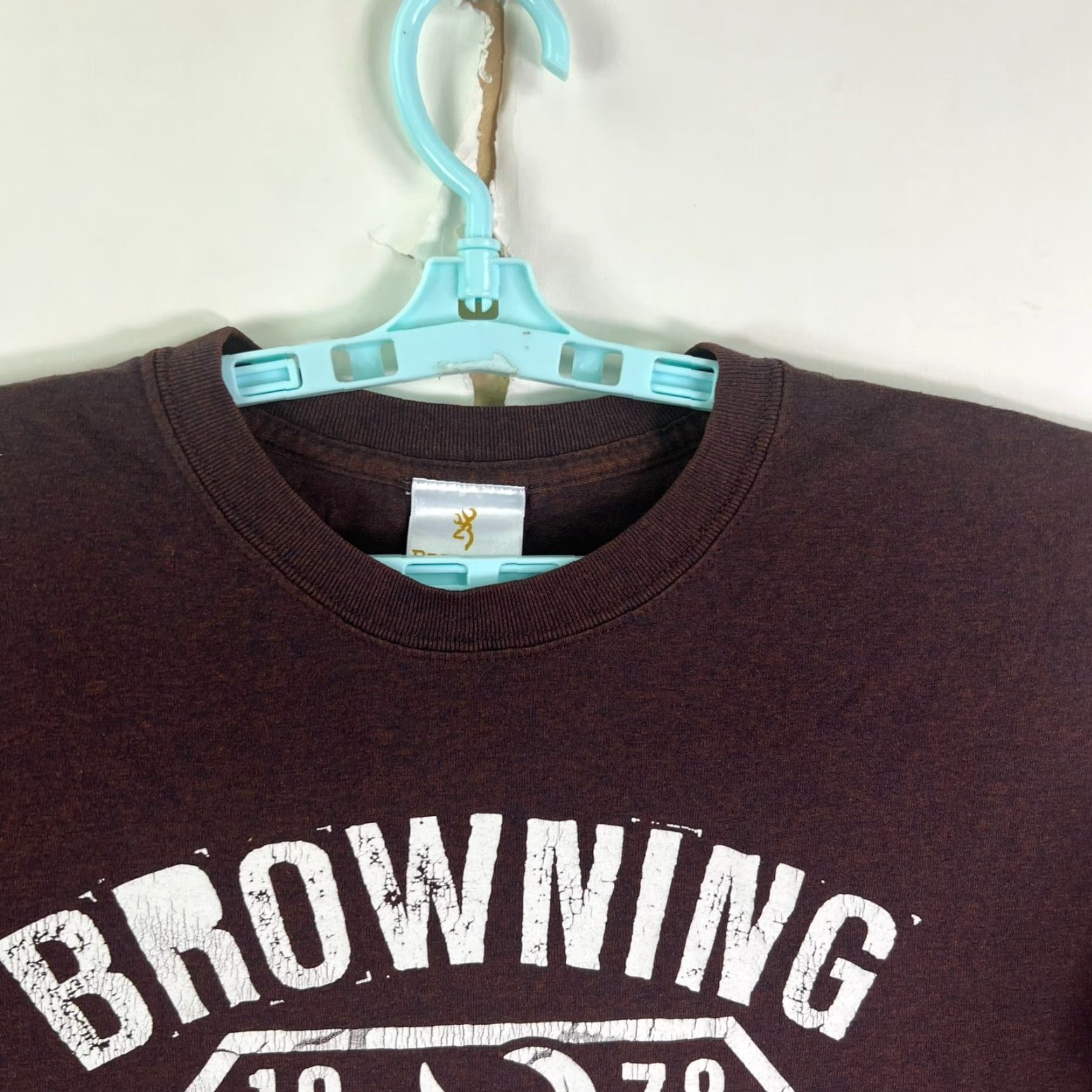 Vintage VINTAGE Browning T Shirt Mens XL Brown Short Sleeve Size US XL / EU 56 / 4 - 3 Thumbnail