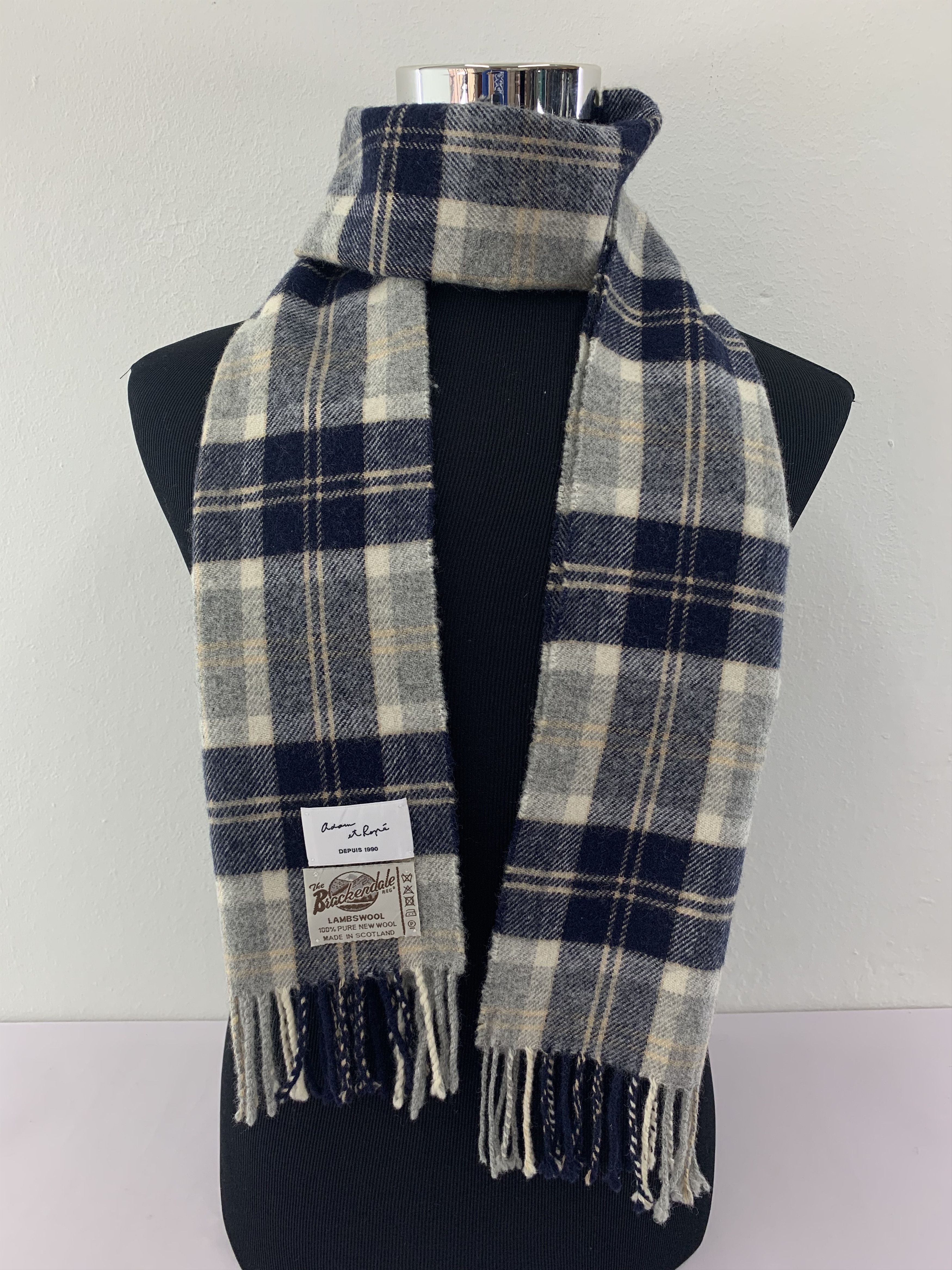 ADAM ET ROPE Adam et Rope Scarf Wool Muffler Neck Wrap BL4052 Size ONE SIZE - 1 Thumbnail