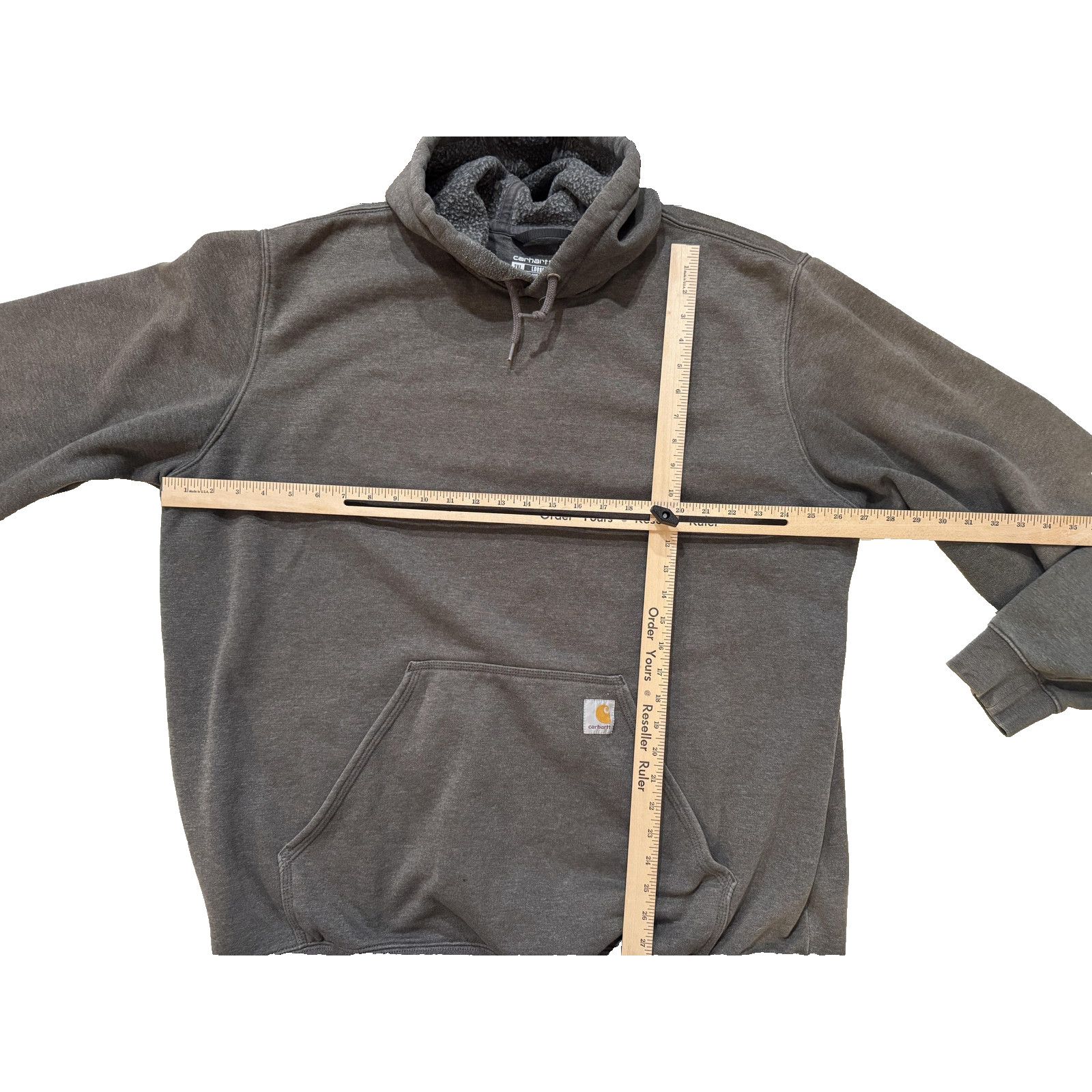 Carhartt Carhartt Hoodie Mens 2XL Gray Sherpa Lined Pullover Workwear Size US XXL / EU 58 / 5 - 3 Thumbnail