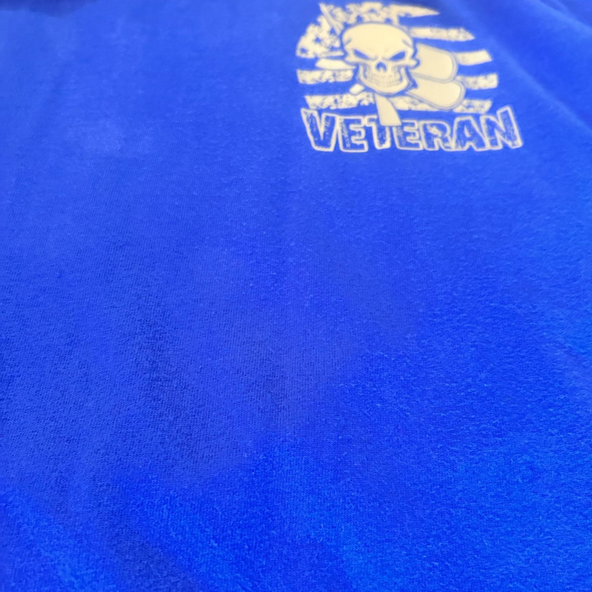 Hanes Hanes Veteran Soldier Support Skull Graphic Tee XL Size US XL / EU 56 / 4 - 4 Thumbnail