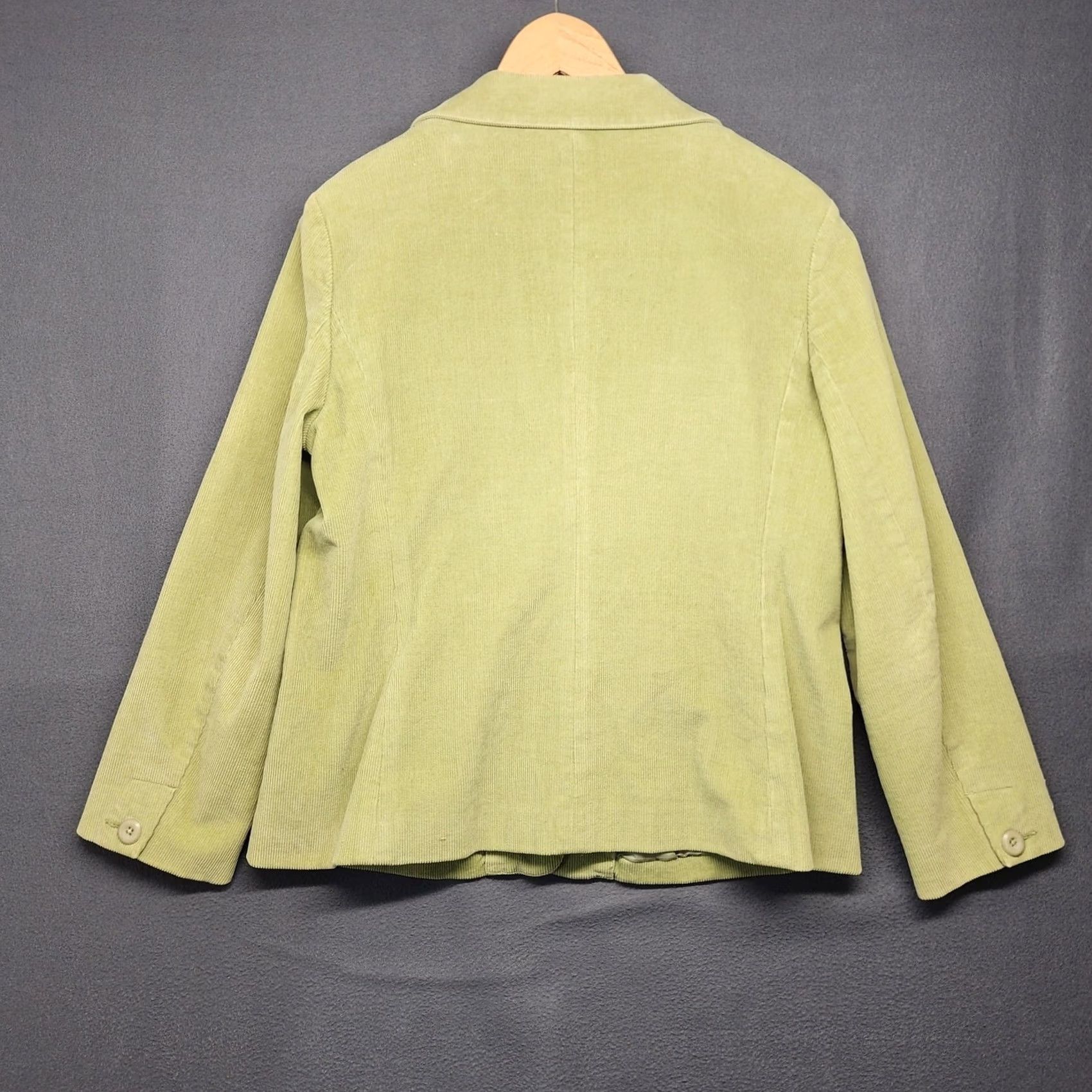 Vintage VINTAGE LL Bean Corduroy Jacket Blazer Womens 12 Petite Green Lined Academia Jacket Womens12 Petite Green Vintage Size XL / US 12-14 / IT 48-50 - 2 Thumbnail