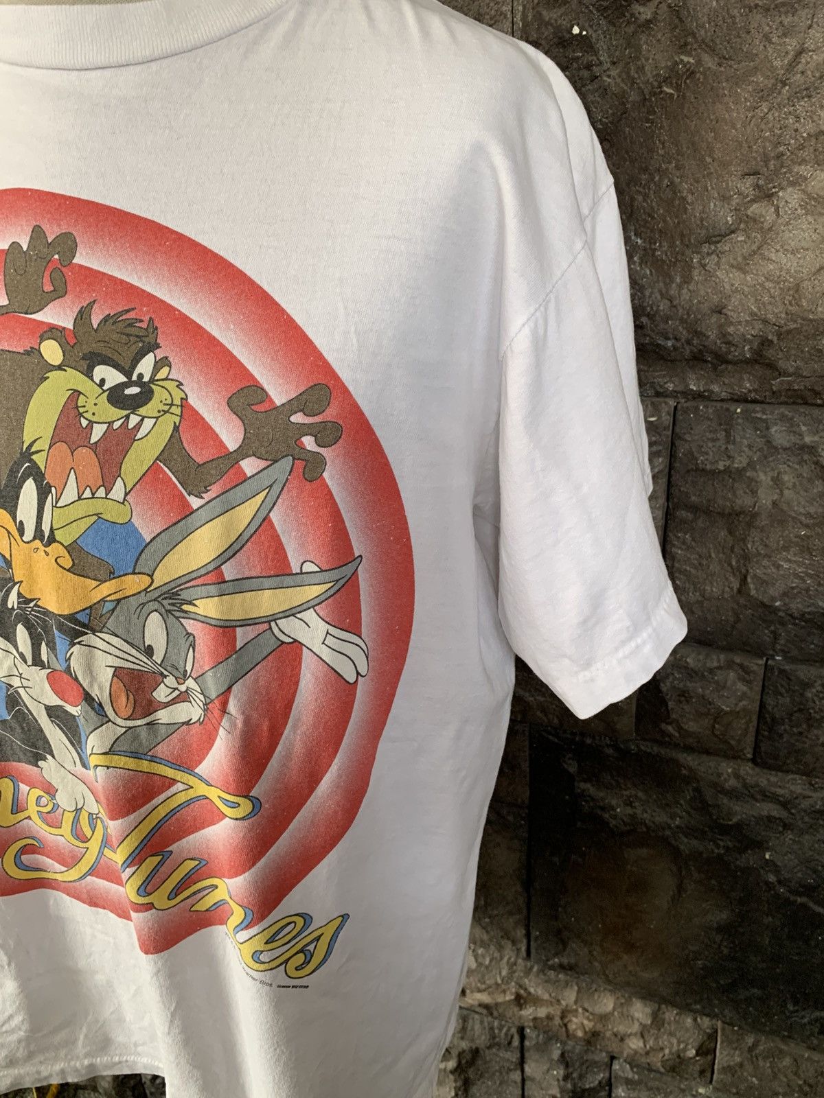 Warner Bros Vintage 90s Looney Tunes Mirror Print Warner Bros T shirt Size US XL / EU 56 / 4 - 4 Thumbnail