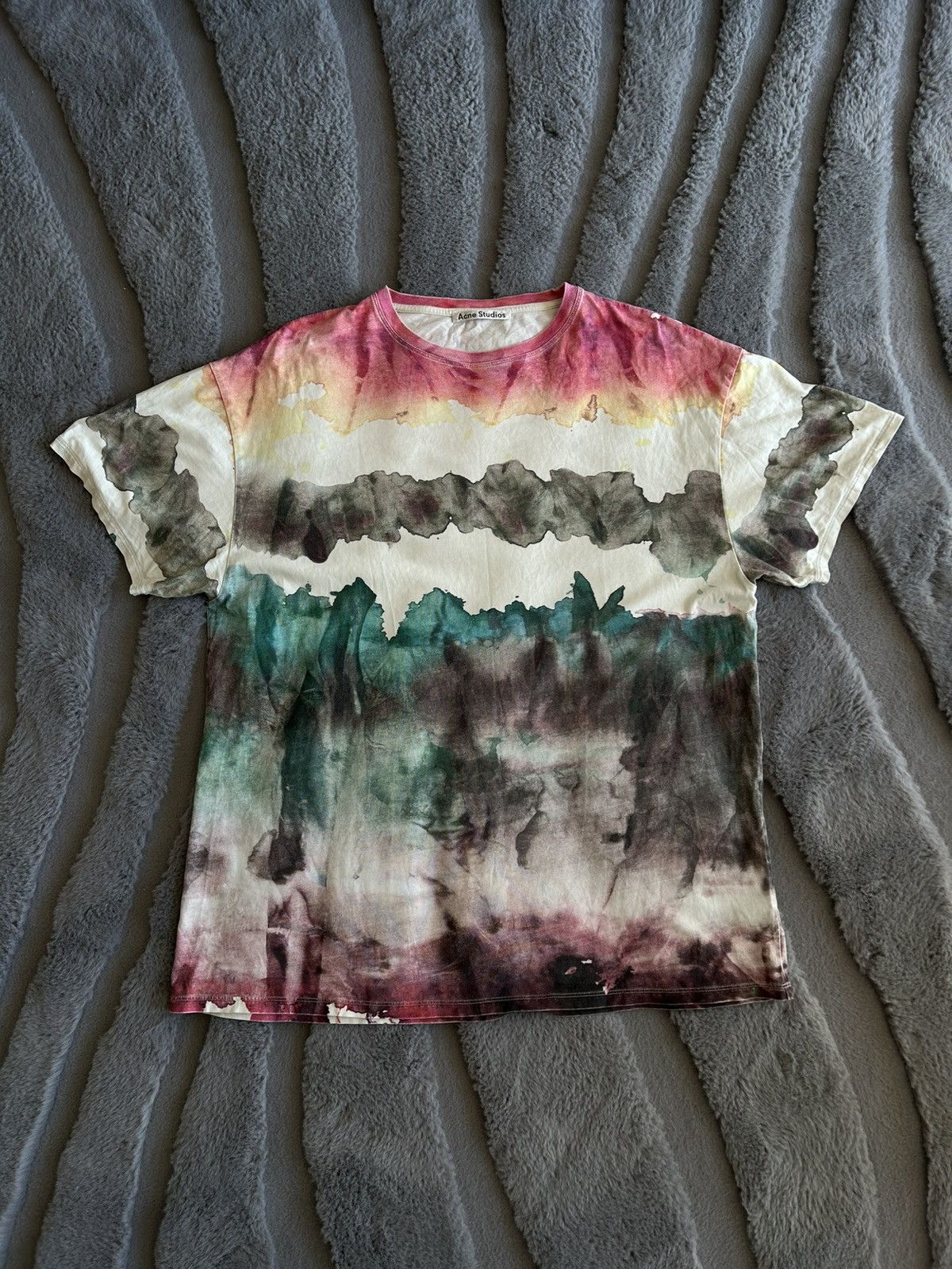 Acne Studios Acne Studios Olga Oil Painting Print Tee Shirt Size US L / EU 52-54 / 3 - 1 Thumbnail