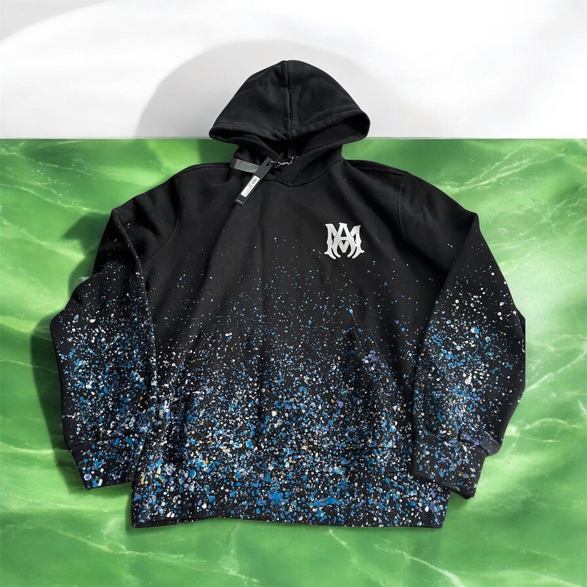 トップス AMIRI 25SS MA QUAD CRYSTAL ZIP HOODIE MA QUAD CRYSTAL ZIP