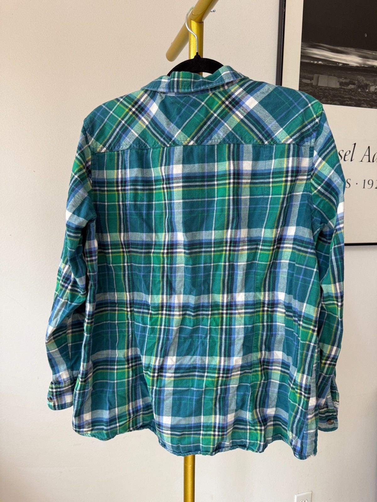 Eddie Bauer Eddie Bauer Womens XL Blue Flannel Shirt Cotton Button Up P Size XL / US 12-14 / IT 48-50 - 2 Thumbnail