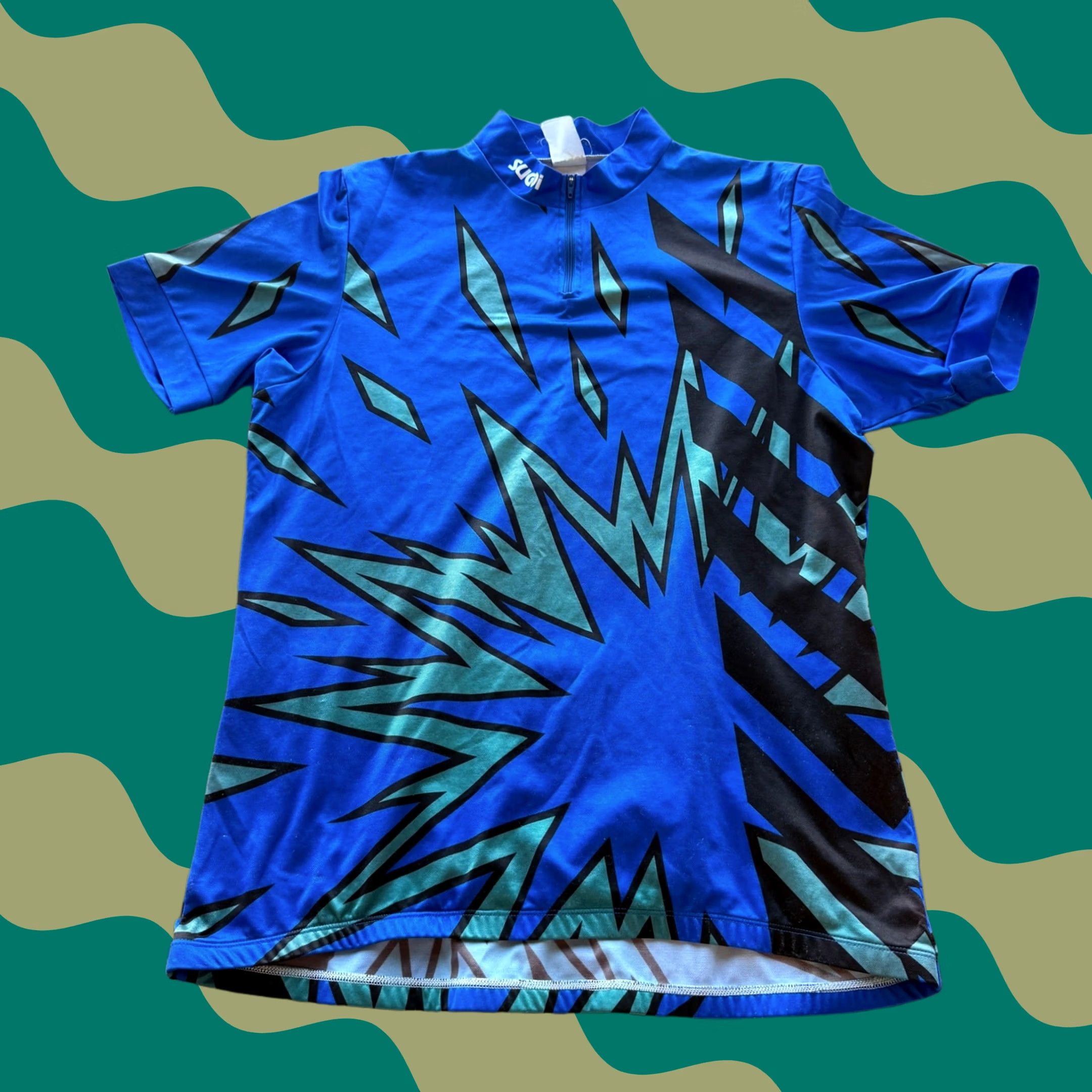Vintage VINTAGE Sugoi Blue Black Star Cycle Cycling Jersey Short Sleeve Mens L Size US L / EU 52-54 / 3 - 1 Thumbnail