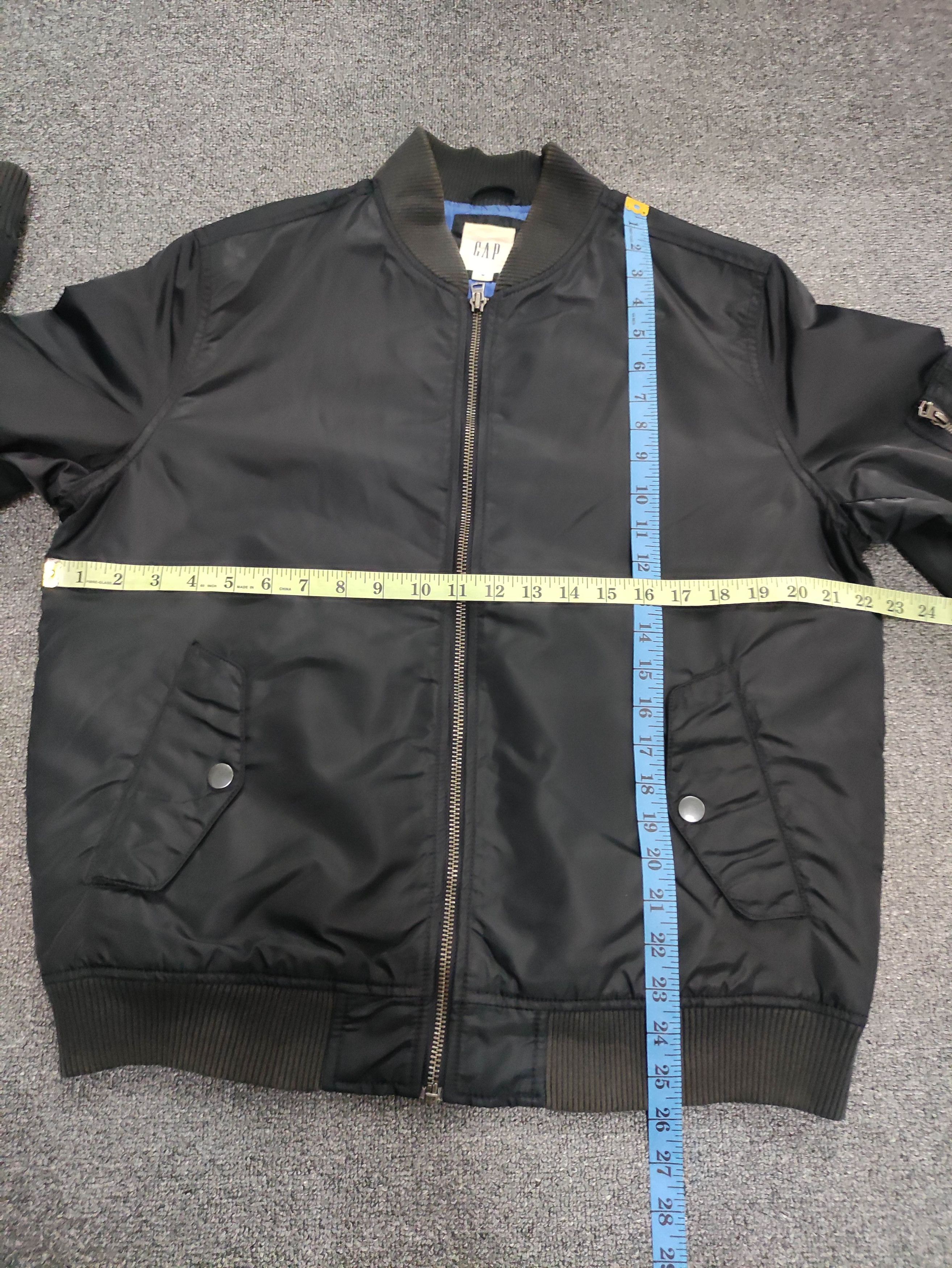 Gap Vintage Gap Bomber Jacket Black Zipper Size US M / EU 48-50 / 2 - 17 Thumbnail