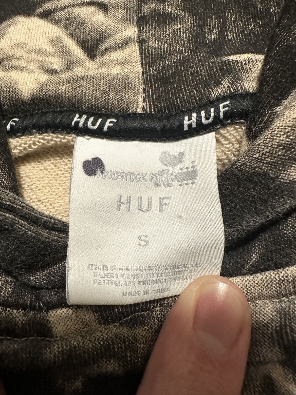 Huf Huf x Woodstock AOP Crowd Hoodie Size US S / EU 44-46 / 1 - 4 Thumbnail