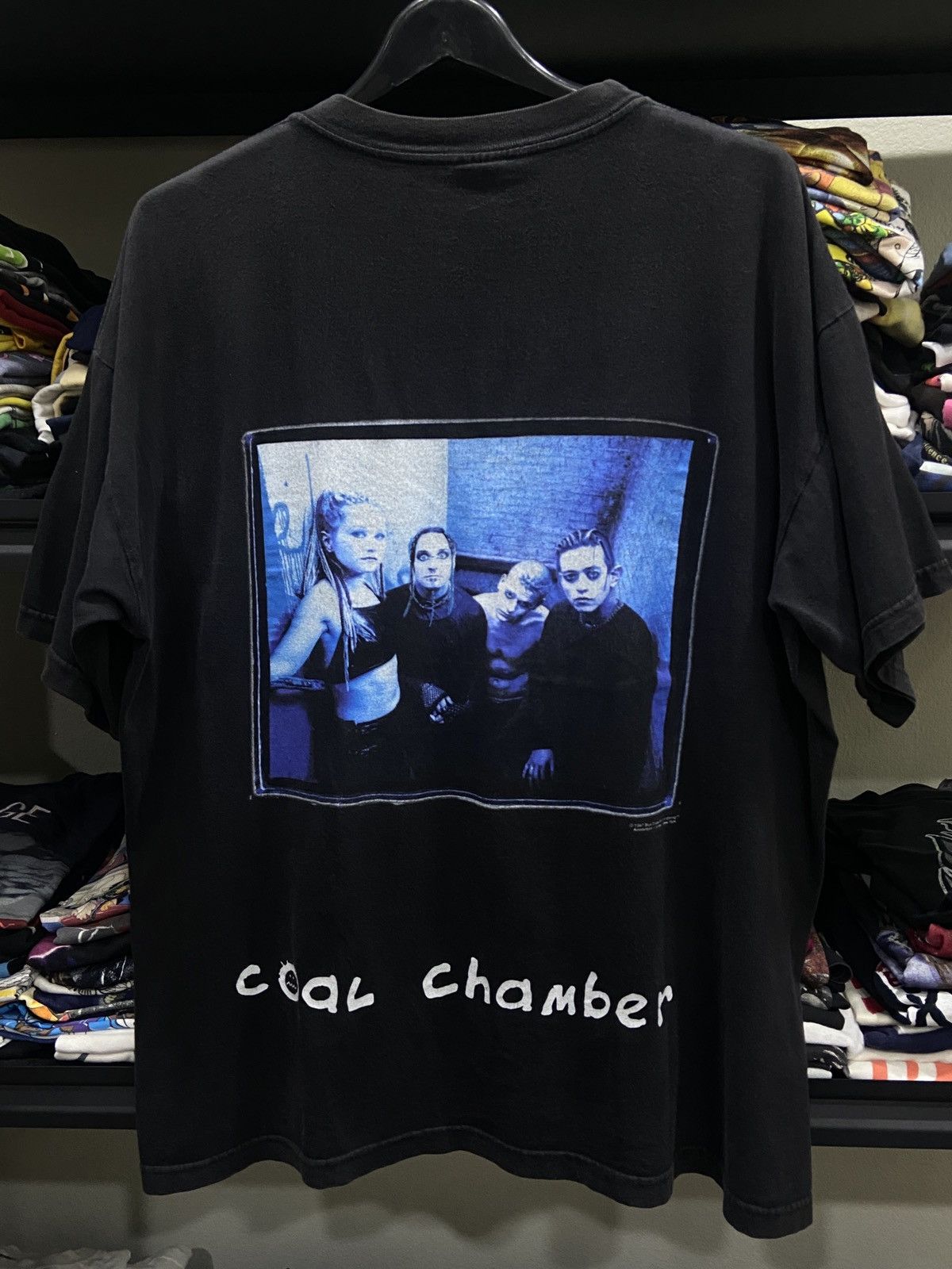 Band Tees × Vintage Vintage 1997s Coal Chamber Metal BlueGrape Rock TOUR TShirt Size US XL / EU 56 / 4 - 1 Thumbnail