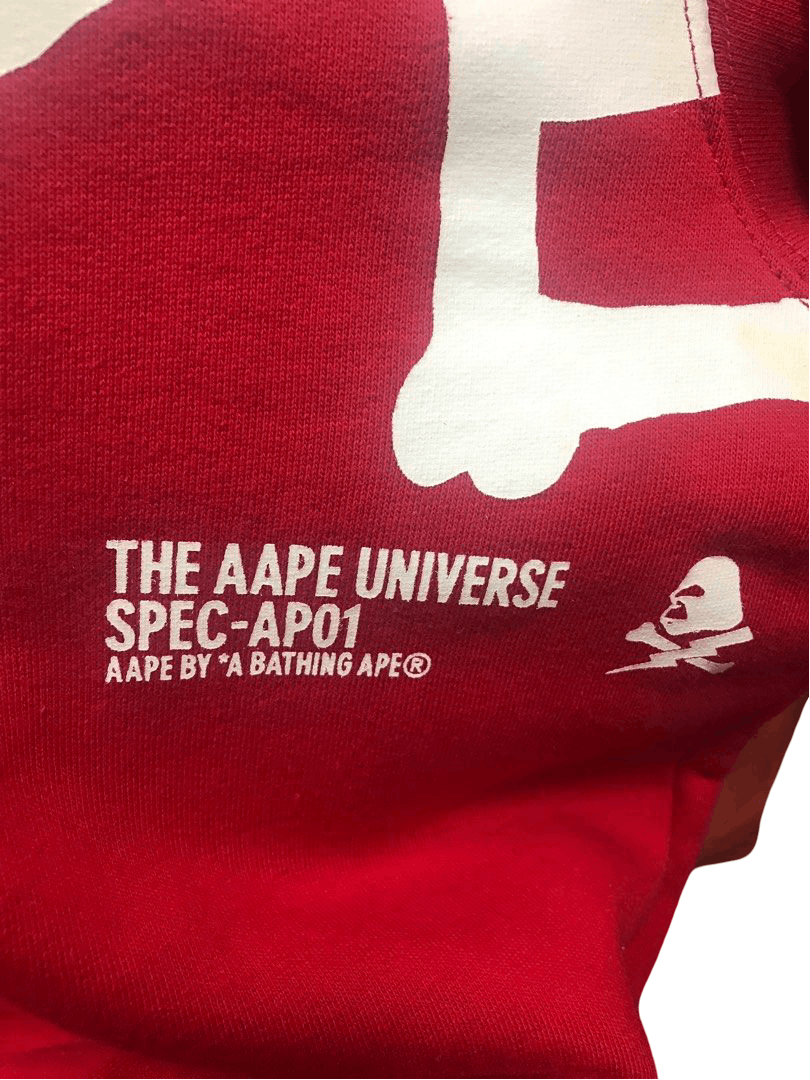 Aape × Bape AAPE Red Crewneck Sweatshirt Size US S / EU 44-46 / 1 - 4 Thumbnail