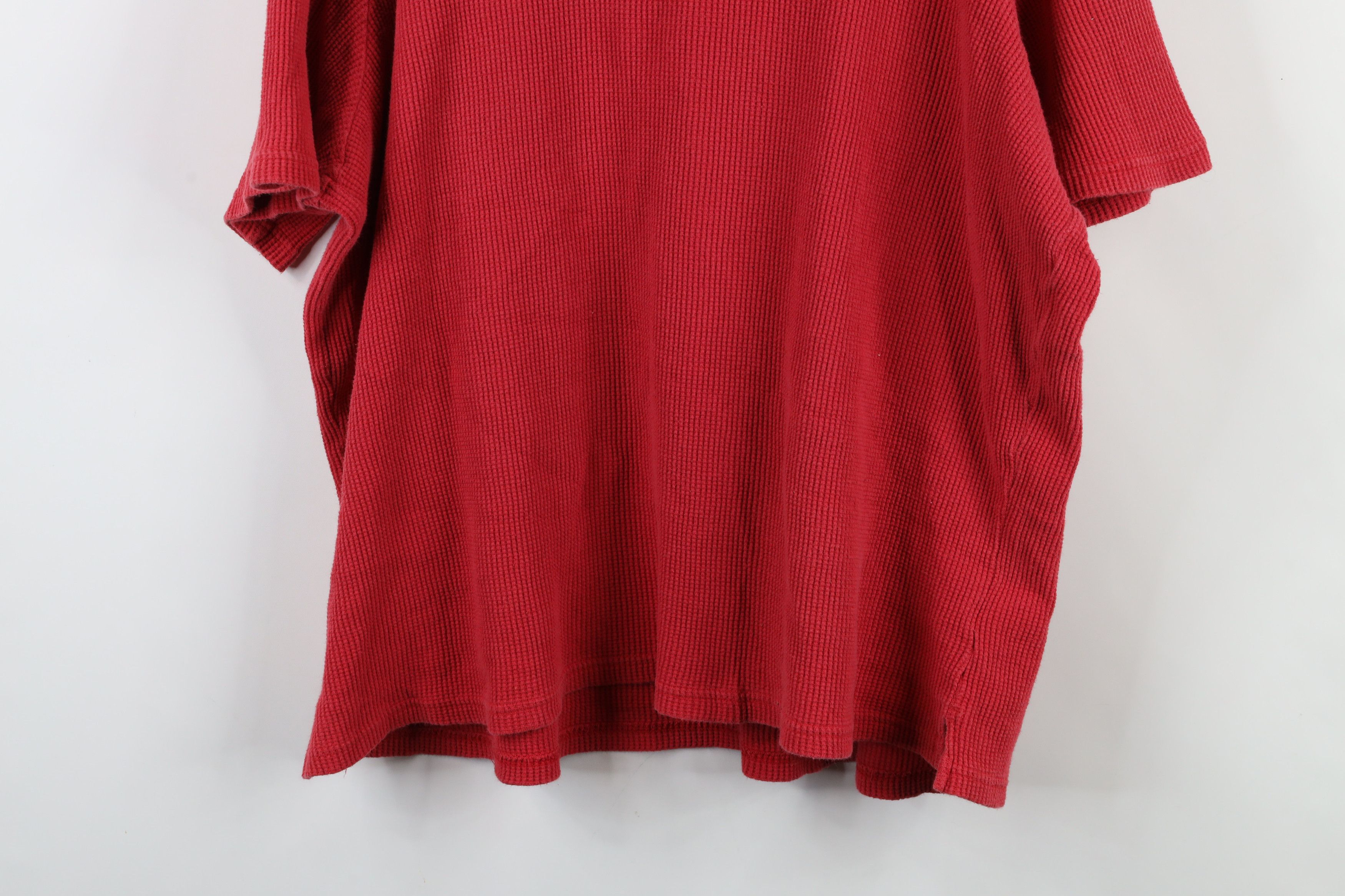 Vintage Vintage 90s Streetwear Thermal Waffle Knit Henley T-Shirt Size 4XL / US 24-26 - 10 Thumbnail