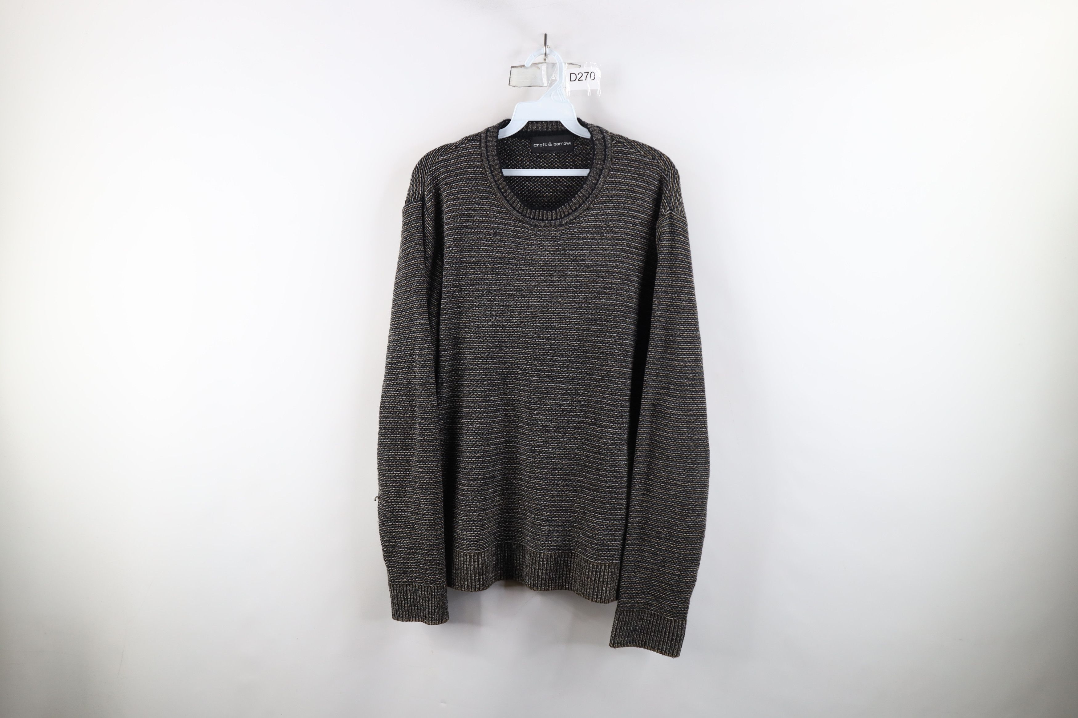 Vintage Vintage 90s Streetwear Striped Fleece Knit Crewneck Sweater Size US M / EU 48-50 / 2 - 1 Thumbnail