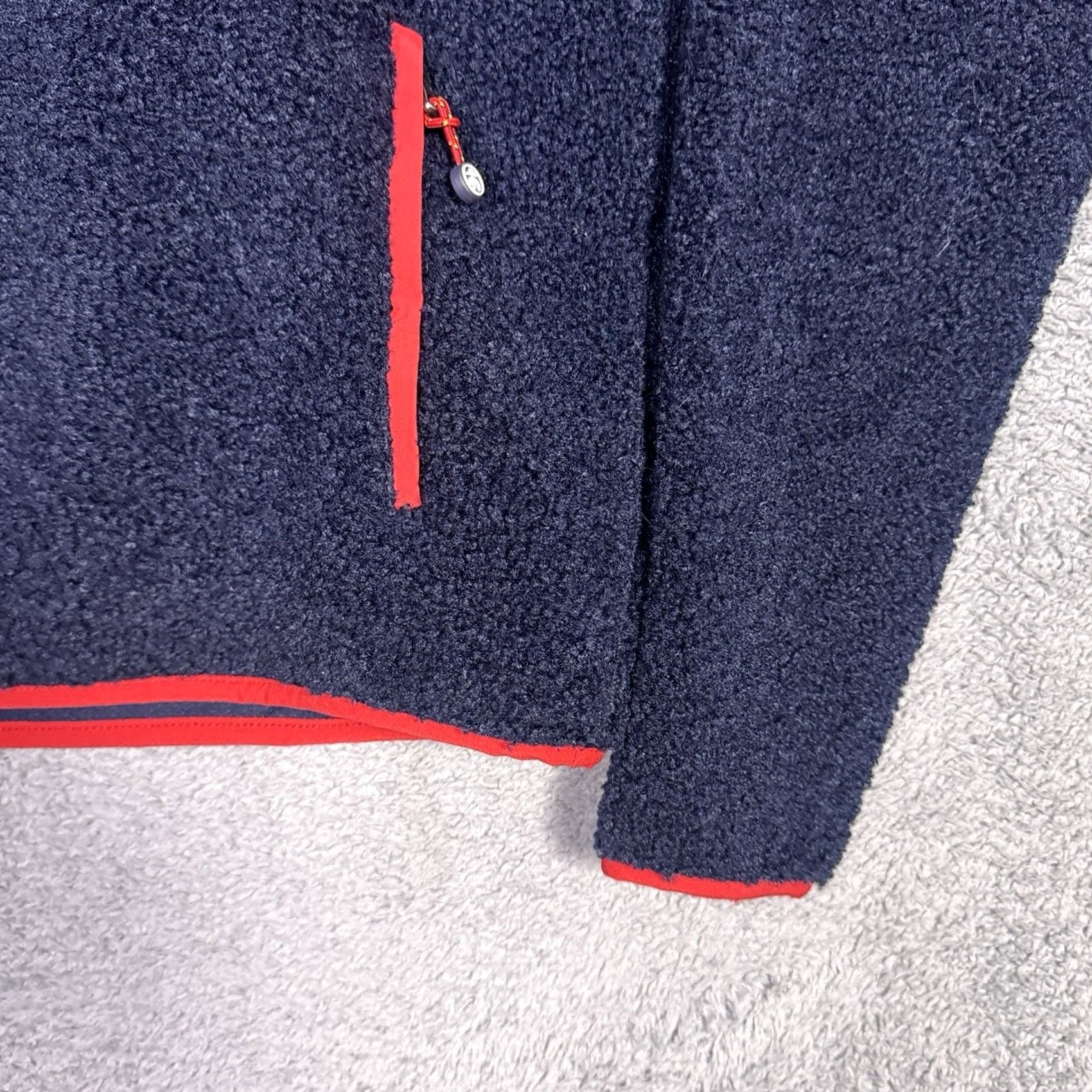Brooks Brothers Brooks Brothers Womens S Teddy Fleece Half Zip Pullover Shearling Thumbs - Classic Jacket Size S / US 4 / IT 40 - 2 Thumbnail