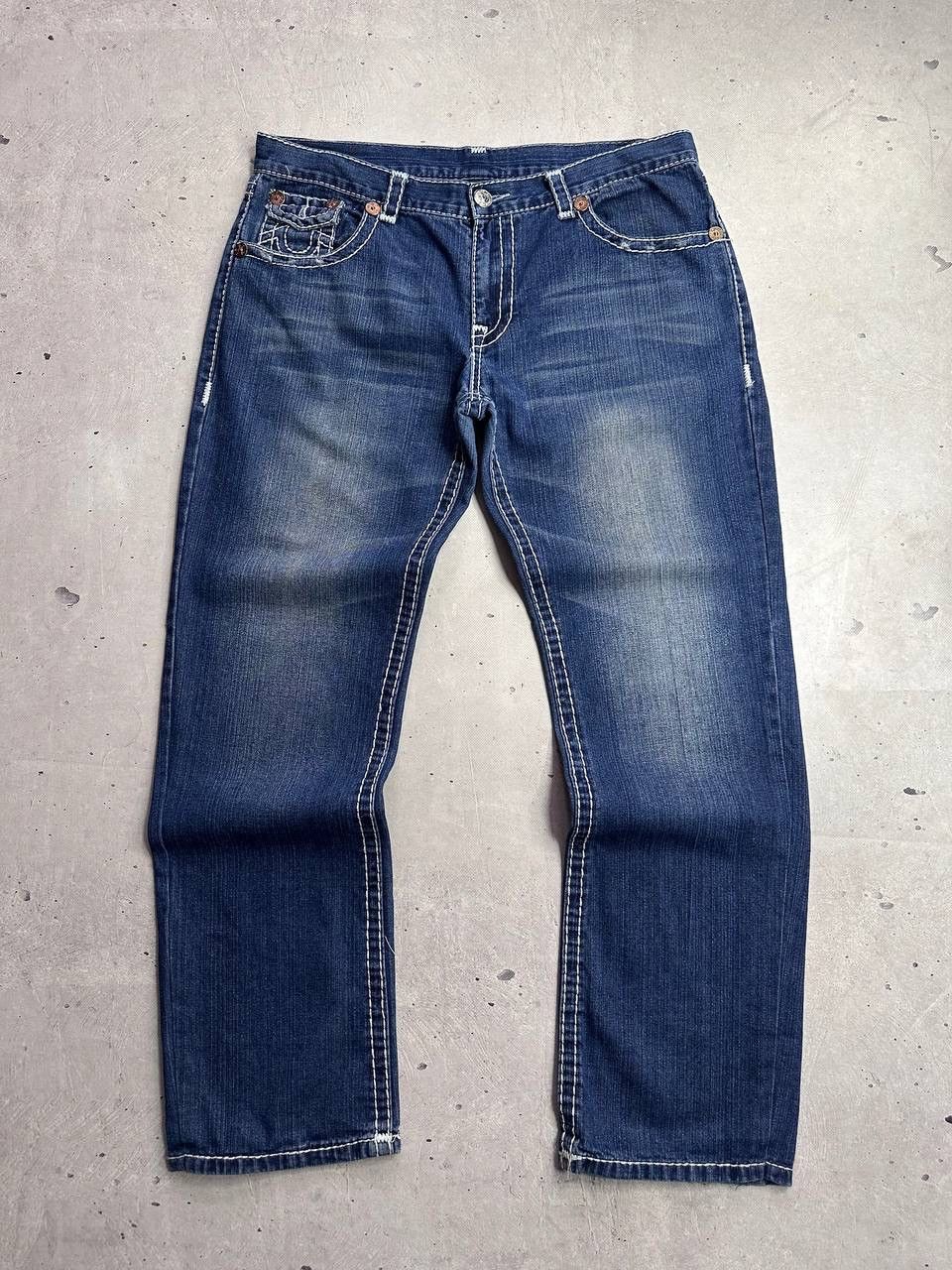 True Religion True Religion Vintage Ricky Super T Blue Denim Jeans 38 Y2K Size US 38 / EU 54 - 6 Thumbnail