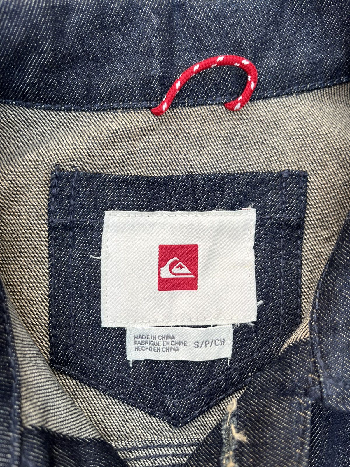 Quiksilver × Vintage VINTAGE RAW QUICKSILVER DENIM JACKET Size US XXS / EU 40 - 4 Thumbnail